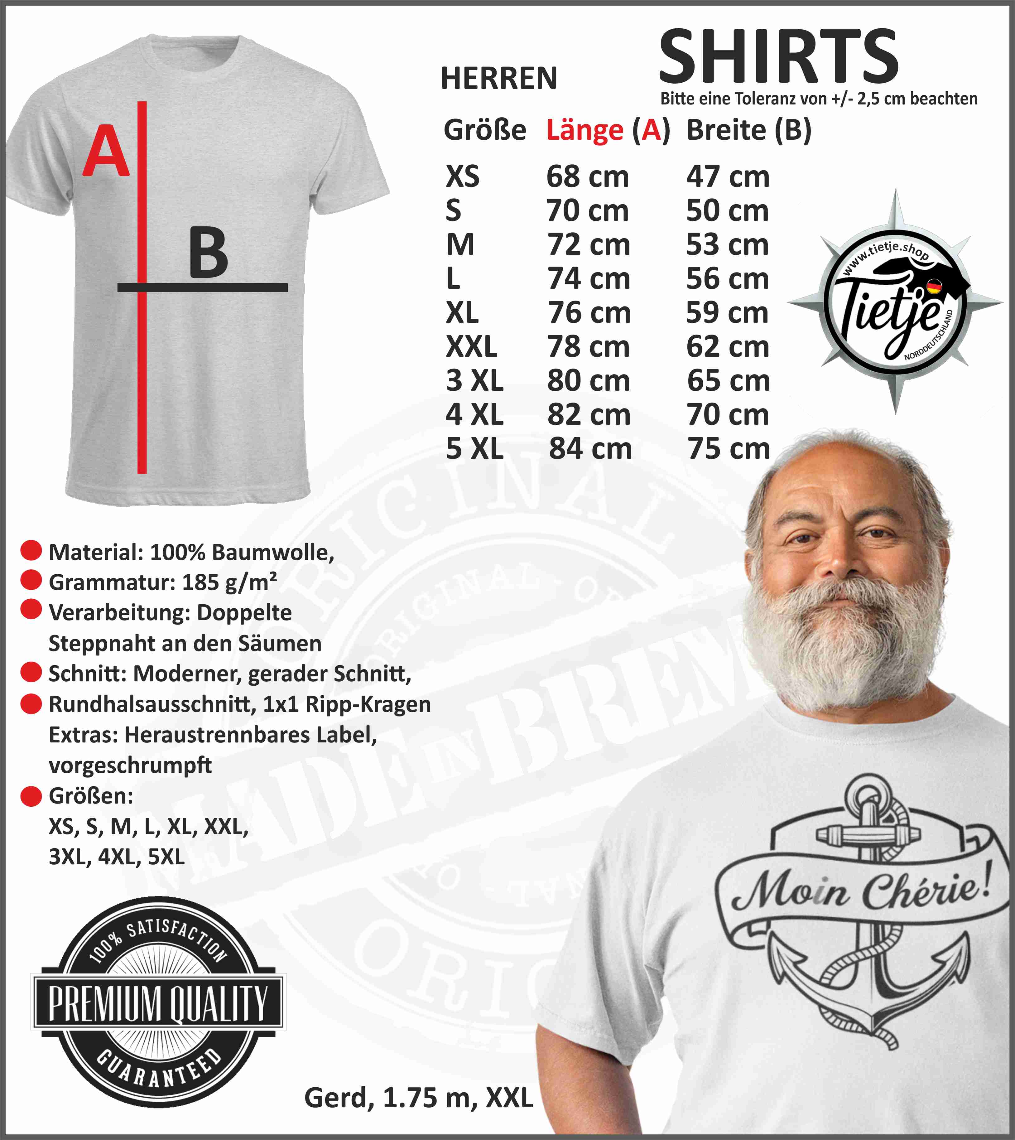 Größen Shirts Herren