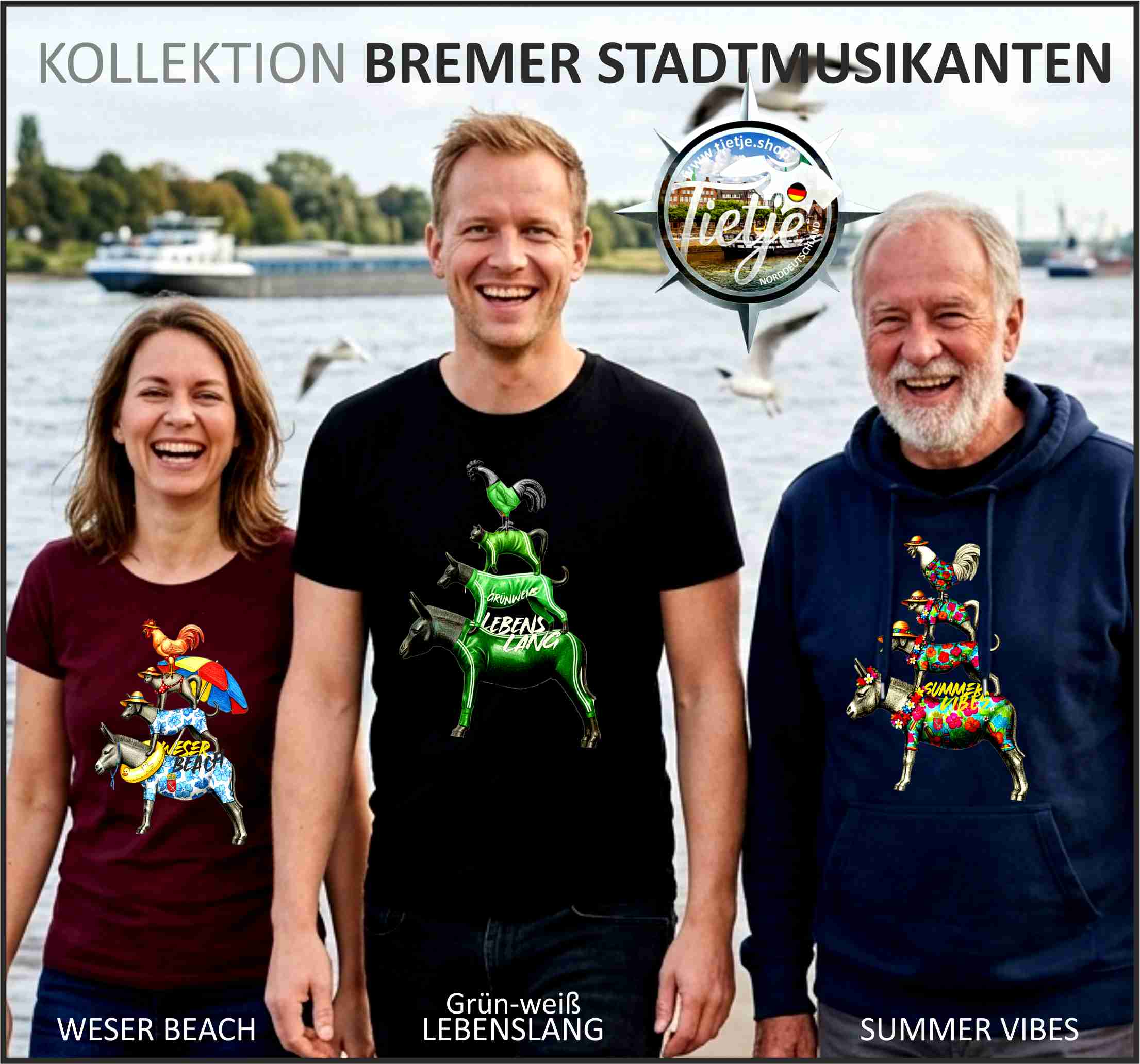 BREMEN - Stadtmusikanten - SUMMER  - Damen Premiumshirt