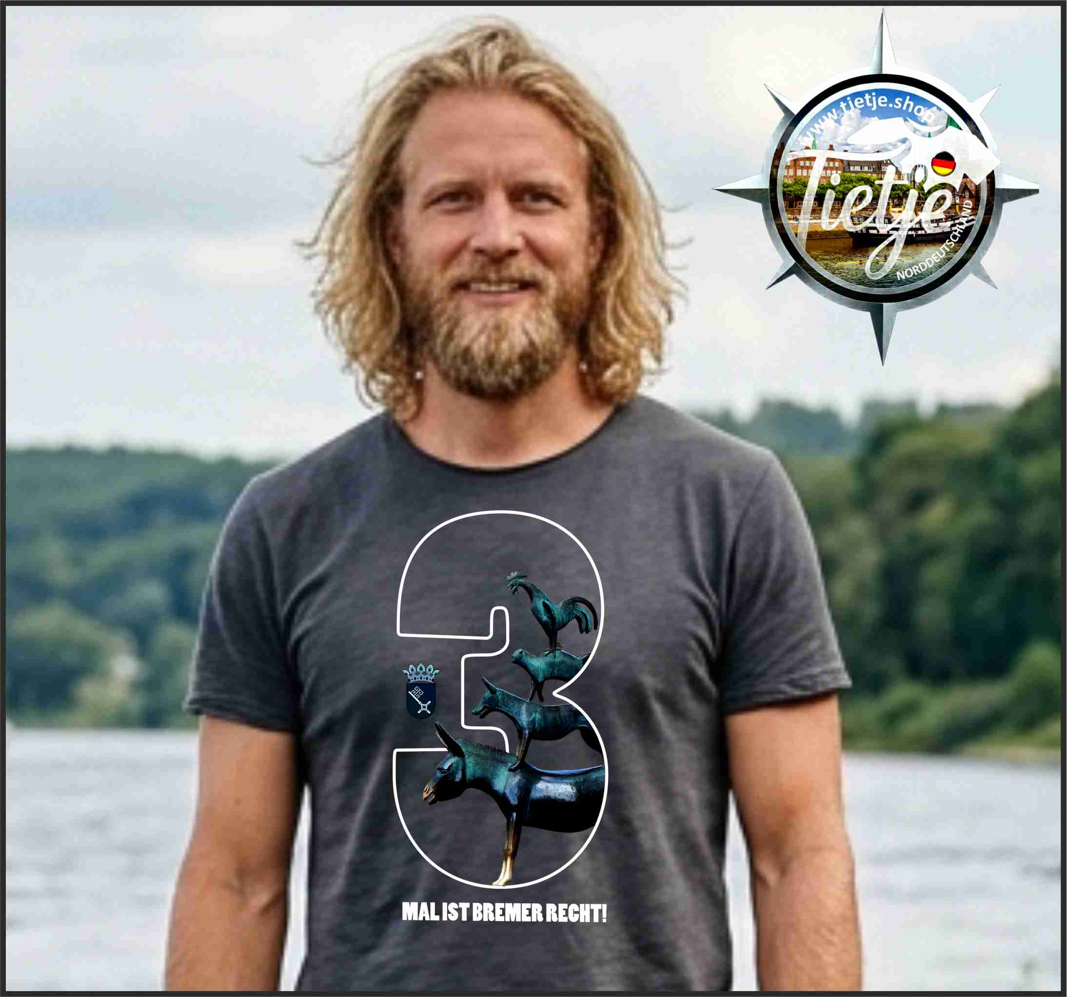 BREMEN - 3 MAL IST BREMER RECHT  - Herren Shirt