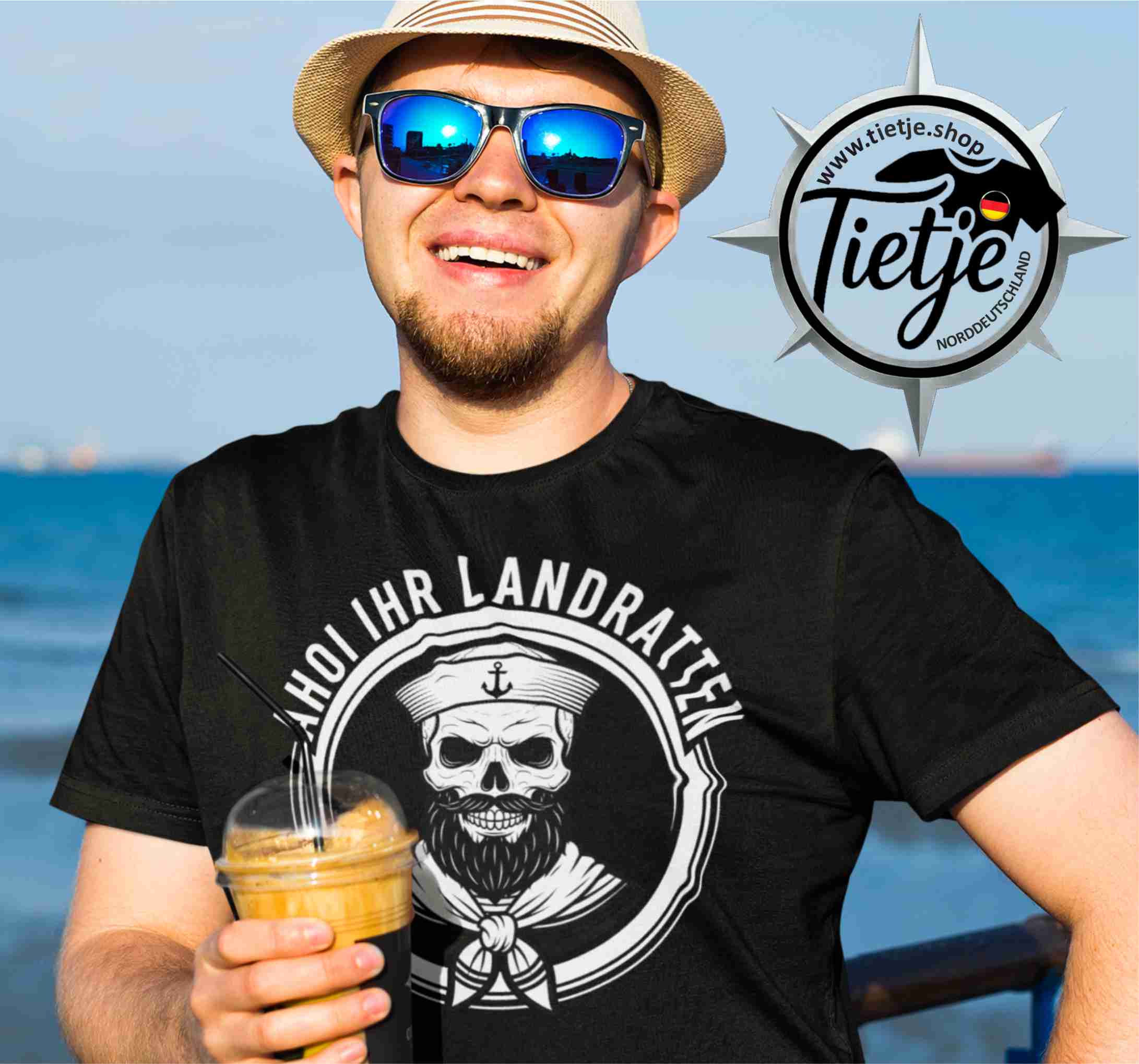 FUN & SUN - AHOI IHR LANDRATTEN  - Herren Shirt