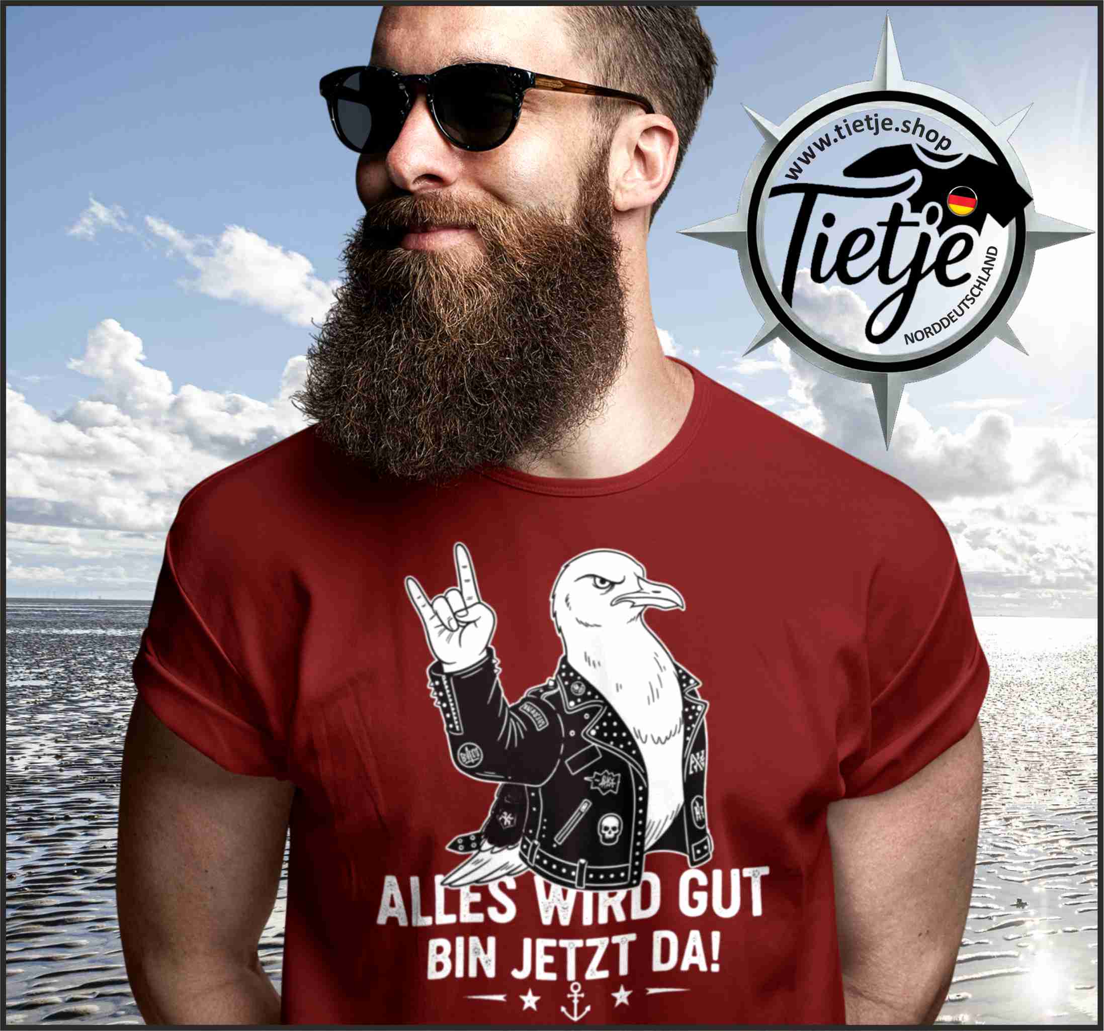 FUN & SUN - ALLES WIRD GUT - BIN JETZT DA!  - Herren Shirt