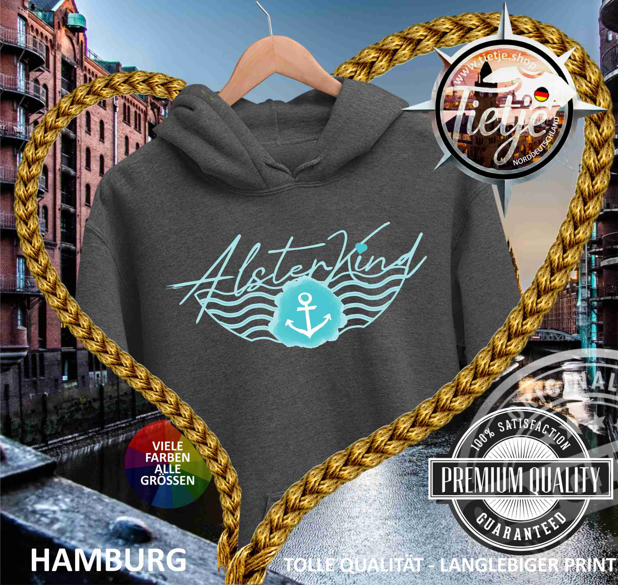 HAMBURG - Alsterkind  - Unisex Kapuzenpullover Hoodie