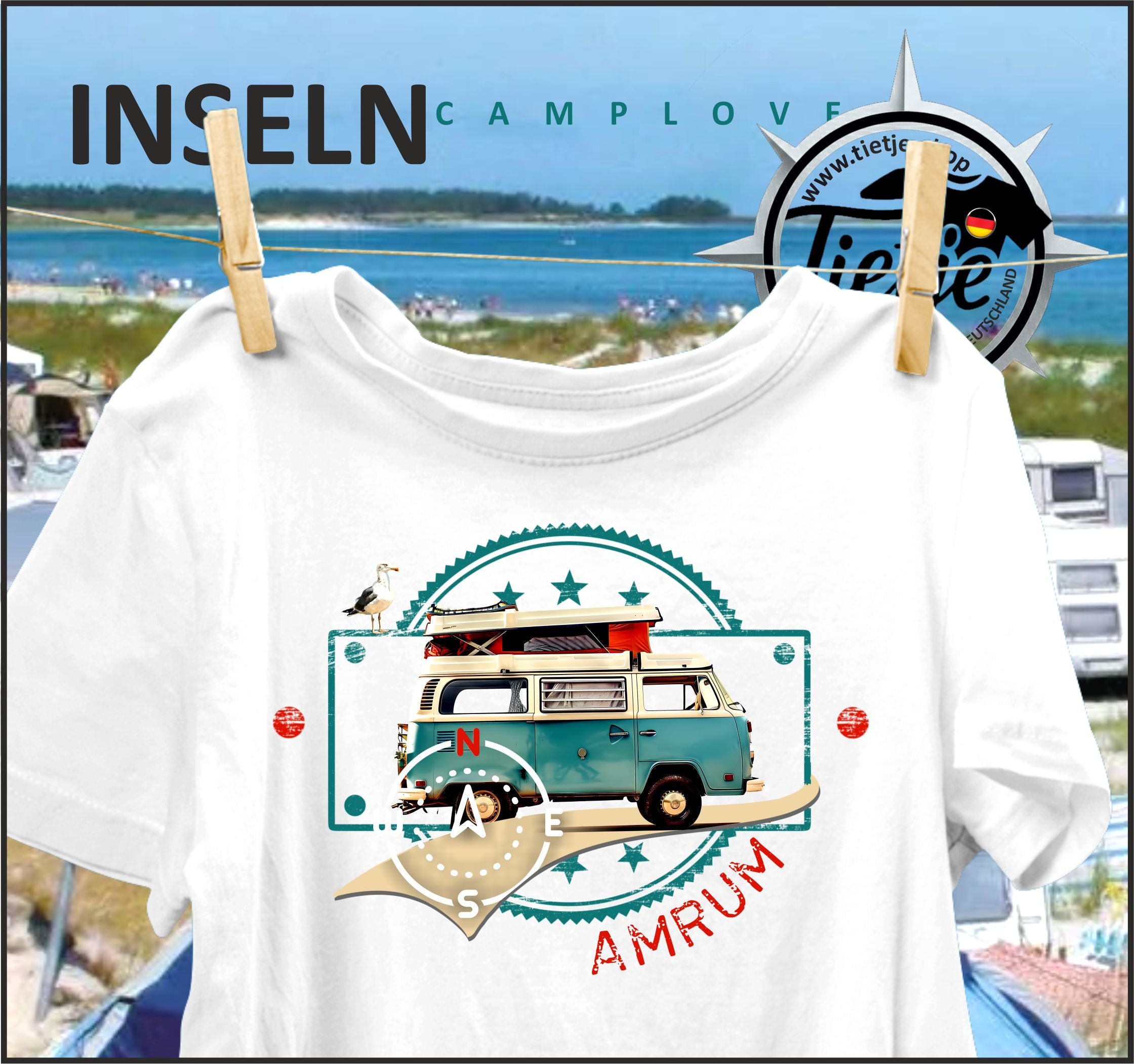 INSELN -  AMRUM - CAMPLOVE - Herren Shirt