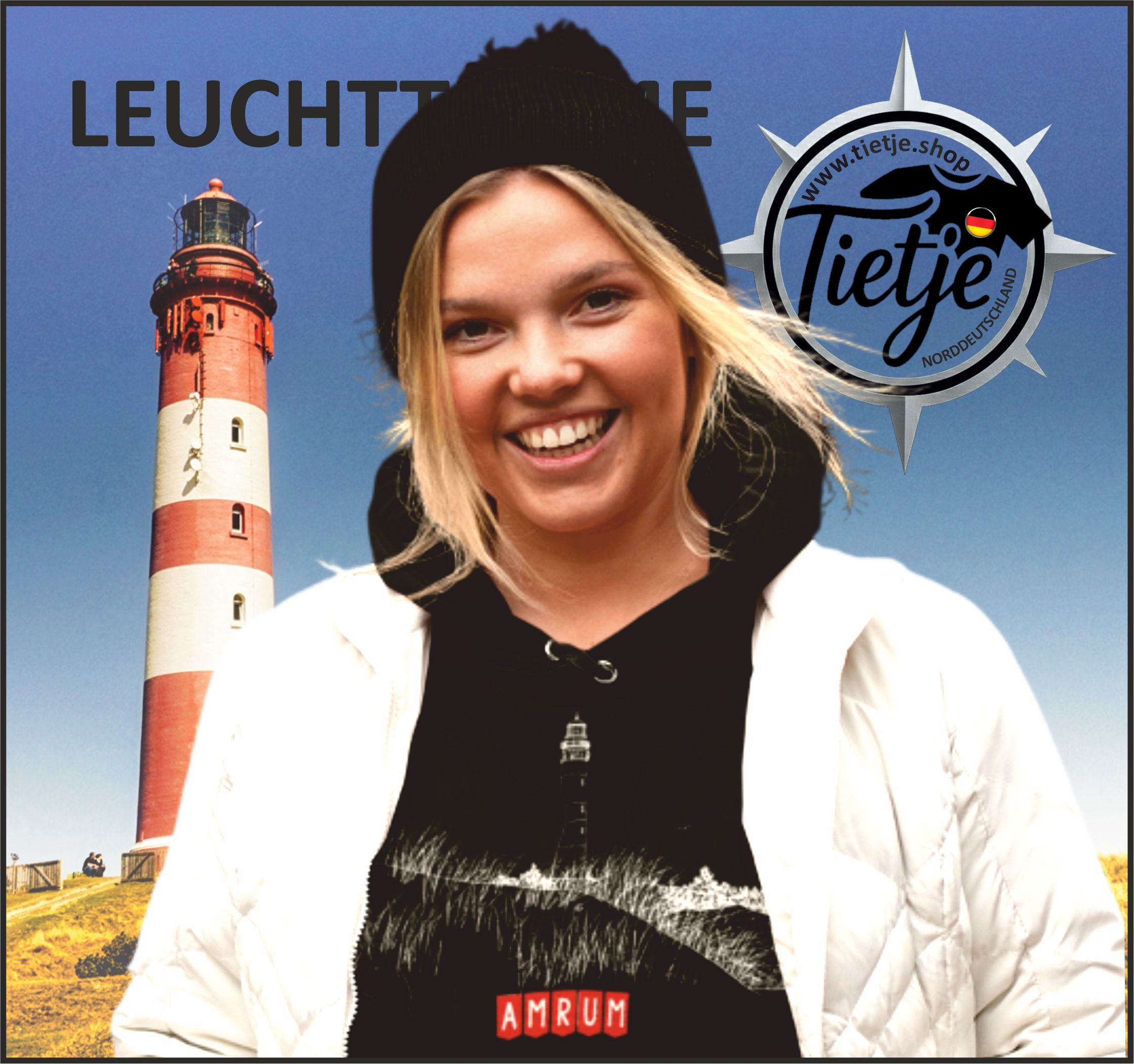 SCHLESWIG-HOLSTEIN - LEUCHTTÜRME - AMRUM  - Unisex Kapuzenpullover Hoodie