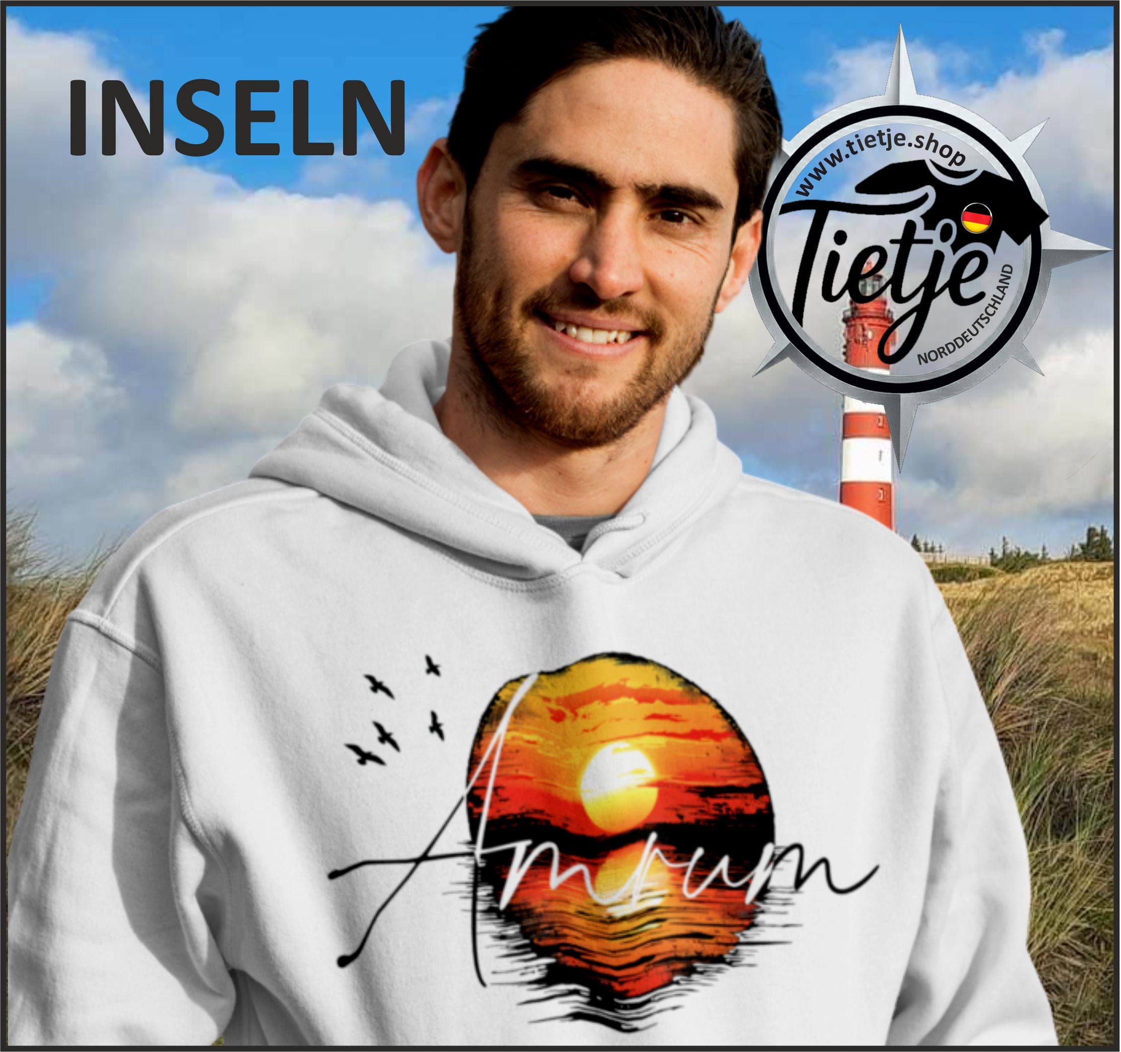 INSELN - AMRUM  - Unisex Kapuzenpullover Hoodie