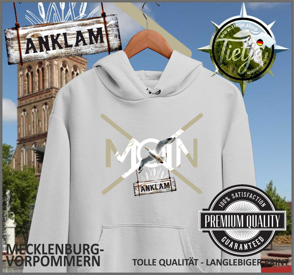 MECKLENBURG-VORPOMMERN - Städte - Moin ANKLAM  - Unisex Kapuzenpullover Hoodie