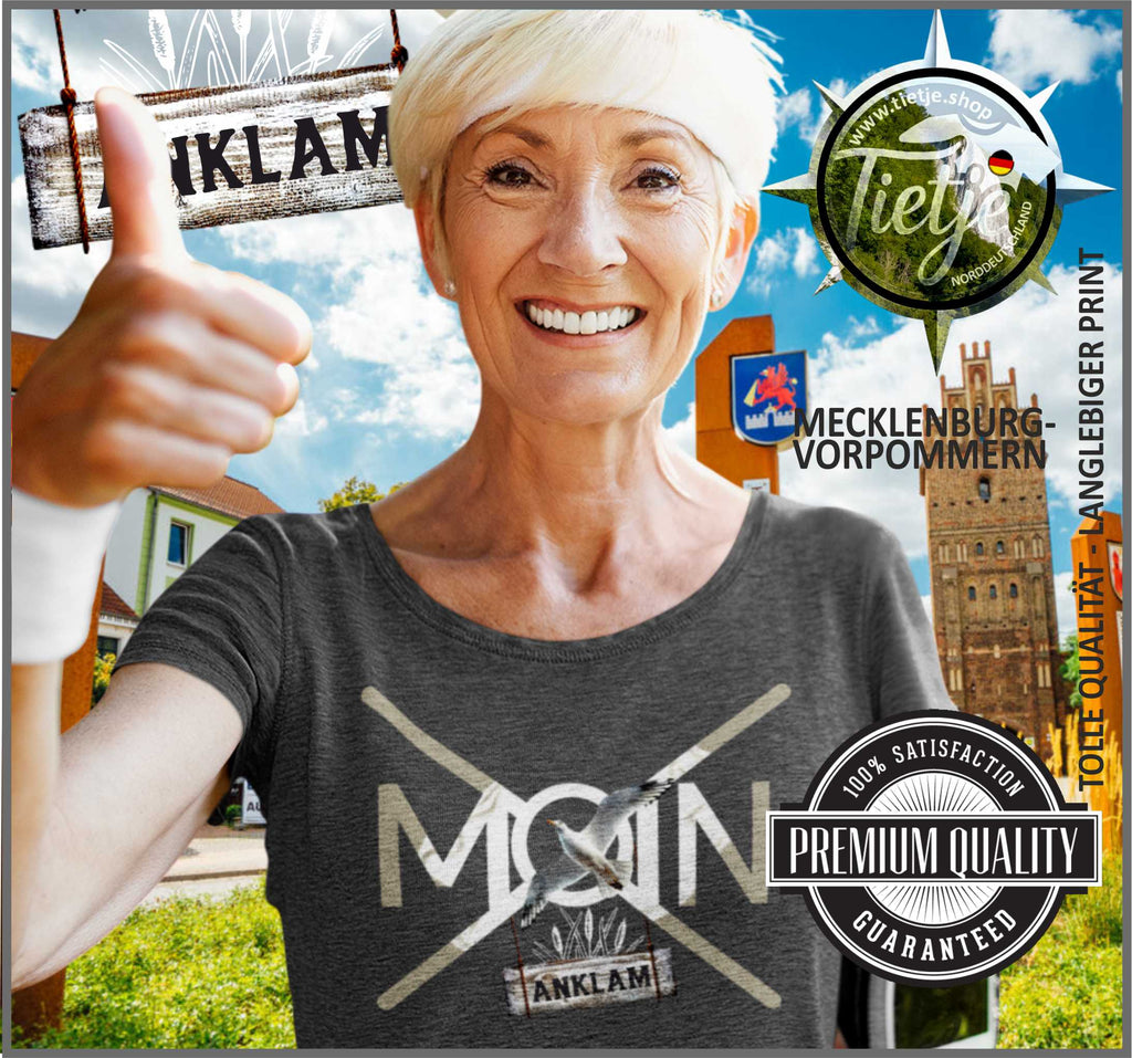 MECKLENBURG-VORPOMMERN - Städte - Moin ANKLAM  - Damen Premiumshirt