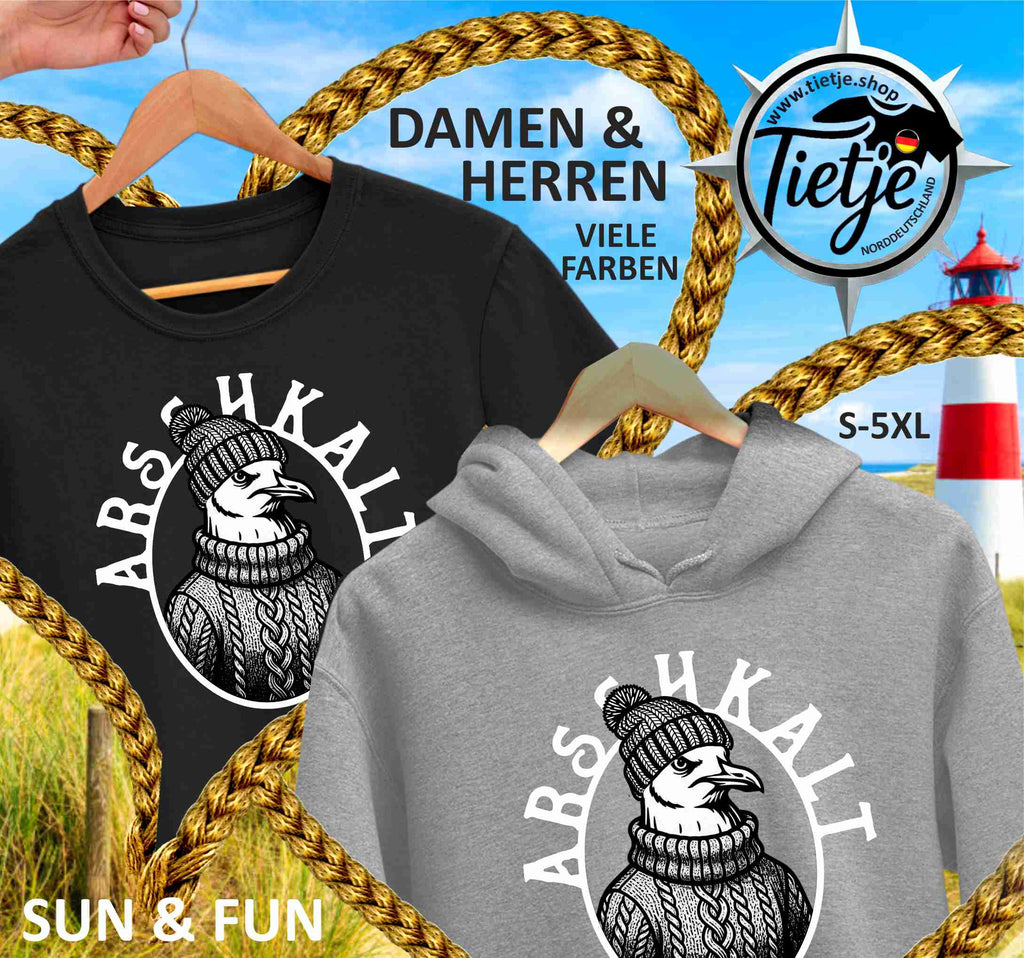 FUN & SUN - WINTEREDITION - ARS*HKALT - MÖWE  - Unisex Kapuzenpullover Hoodie