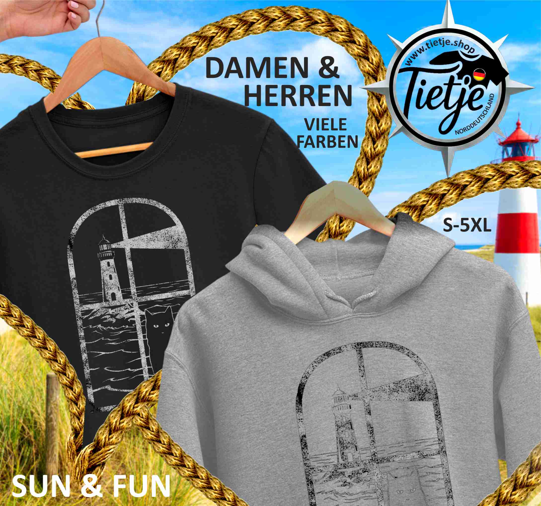 FUN & SUN - A R T  - Unisex Kapuzenpullover Hoodie