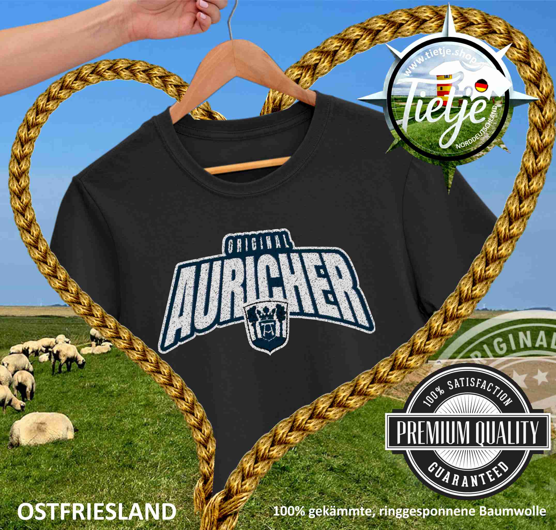 OSTFRIESLAND - Städte - ORIGINAL AURICHER  - Herren Shirt