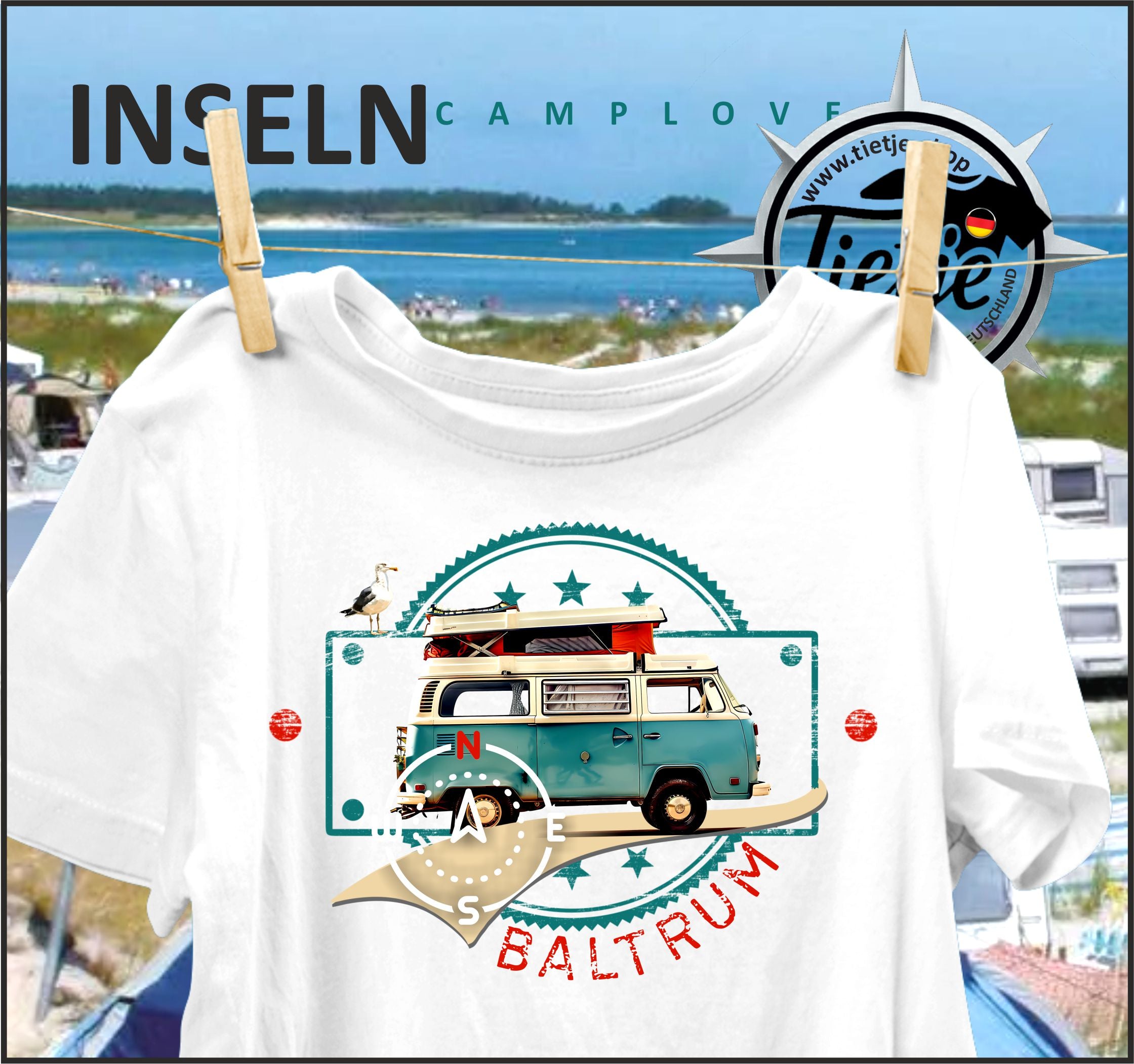 INSELN -  BALTRUM - CAMPLOVE - Herren Shirt
