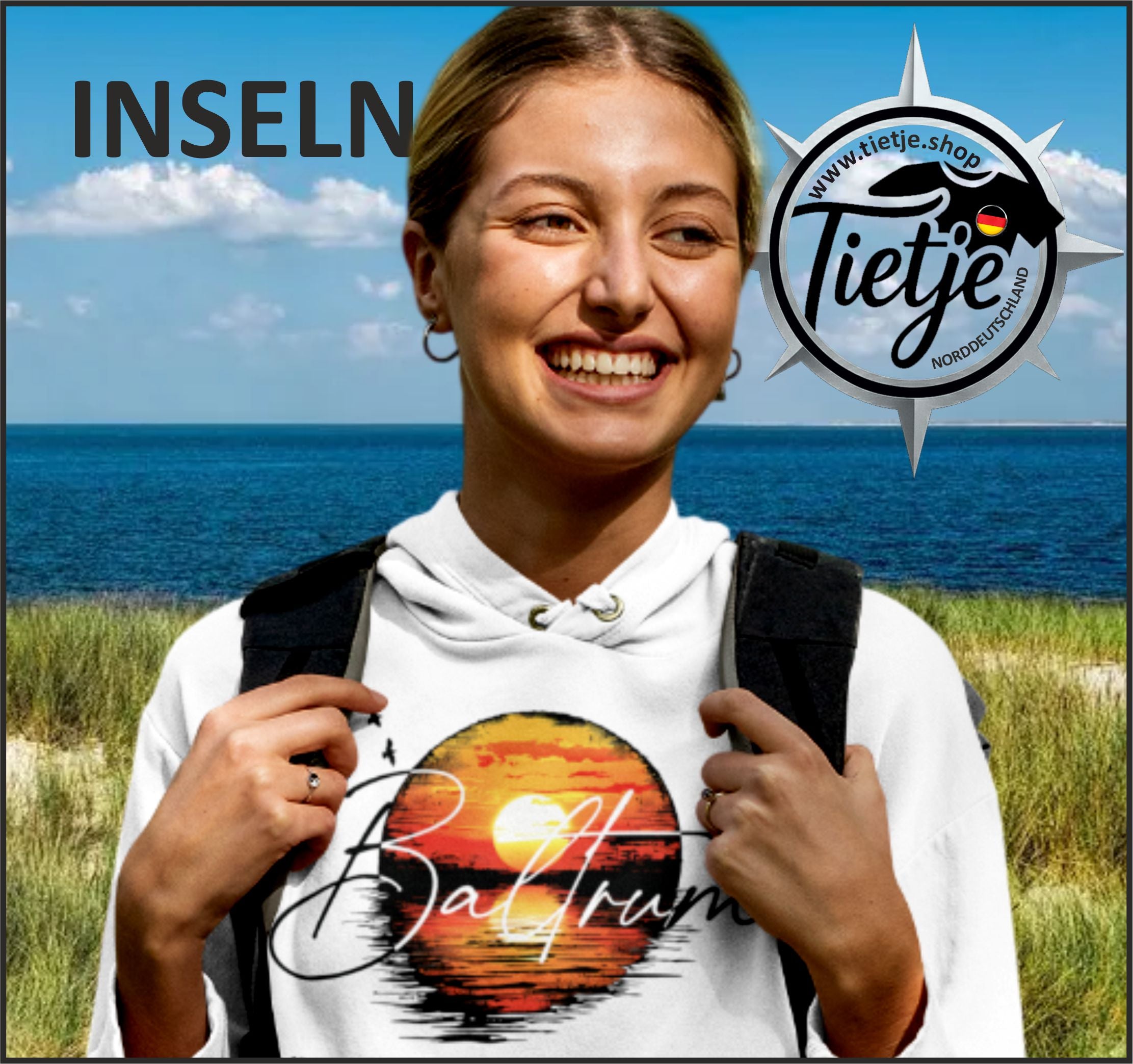 INSELN - BALTRUM  - Unisex Kapuzenpullover Hoodie