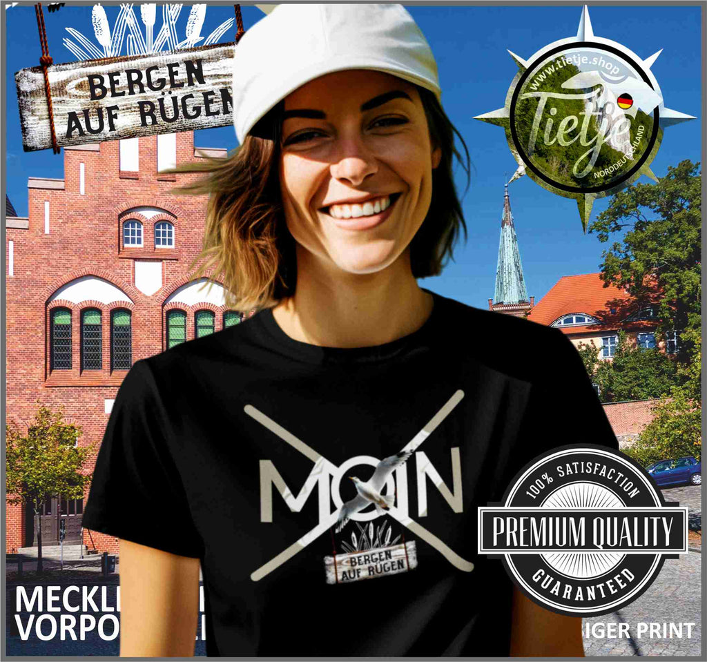 MECKLENBURG-VORPOMMERN - Städte - Moin BERGEN auf RÜGEN  - Damen Premiumshirt