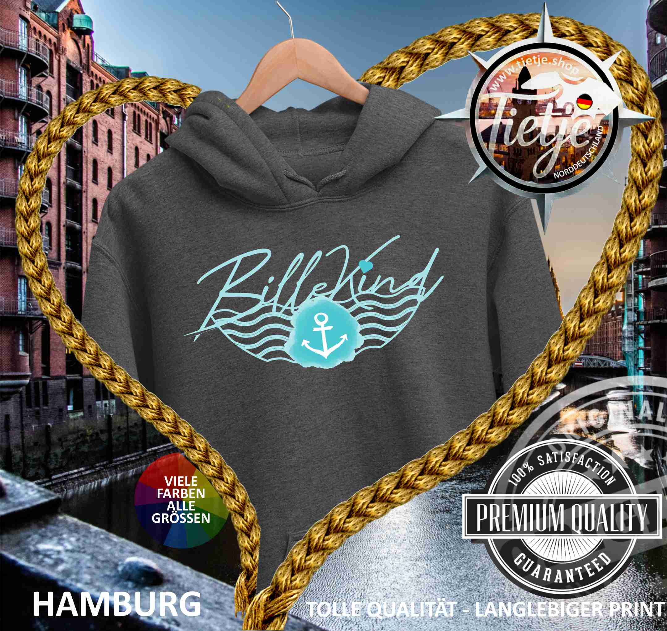 HAMBURG - Billekind  - Unisex Kapuzenpullover Hoodie