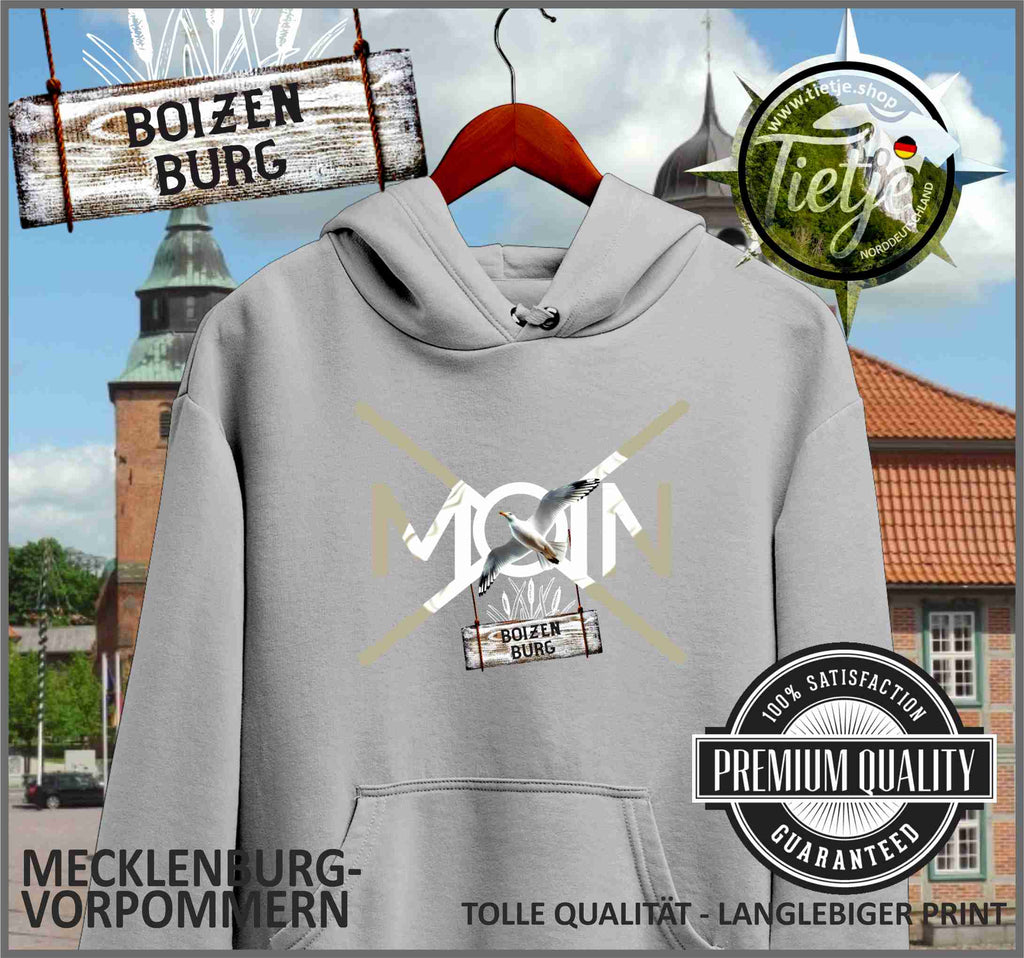 MECKLENBURG-VORPOMMERN - Städte - Moin BOIZENBURG  - Unisex Kapuzenpullover Hoodie