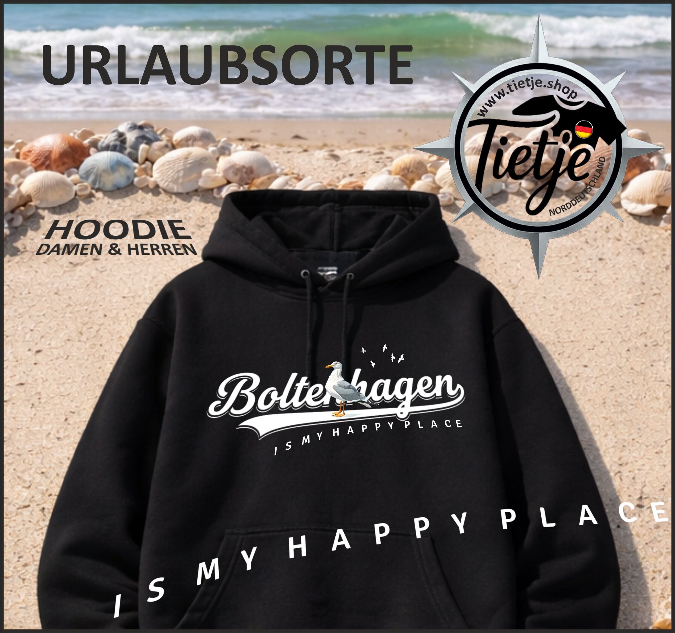 MECKLENBURG-VORPOMMERN - Boltenhagen  - Unisex Kapuzenpullover Hoodie