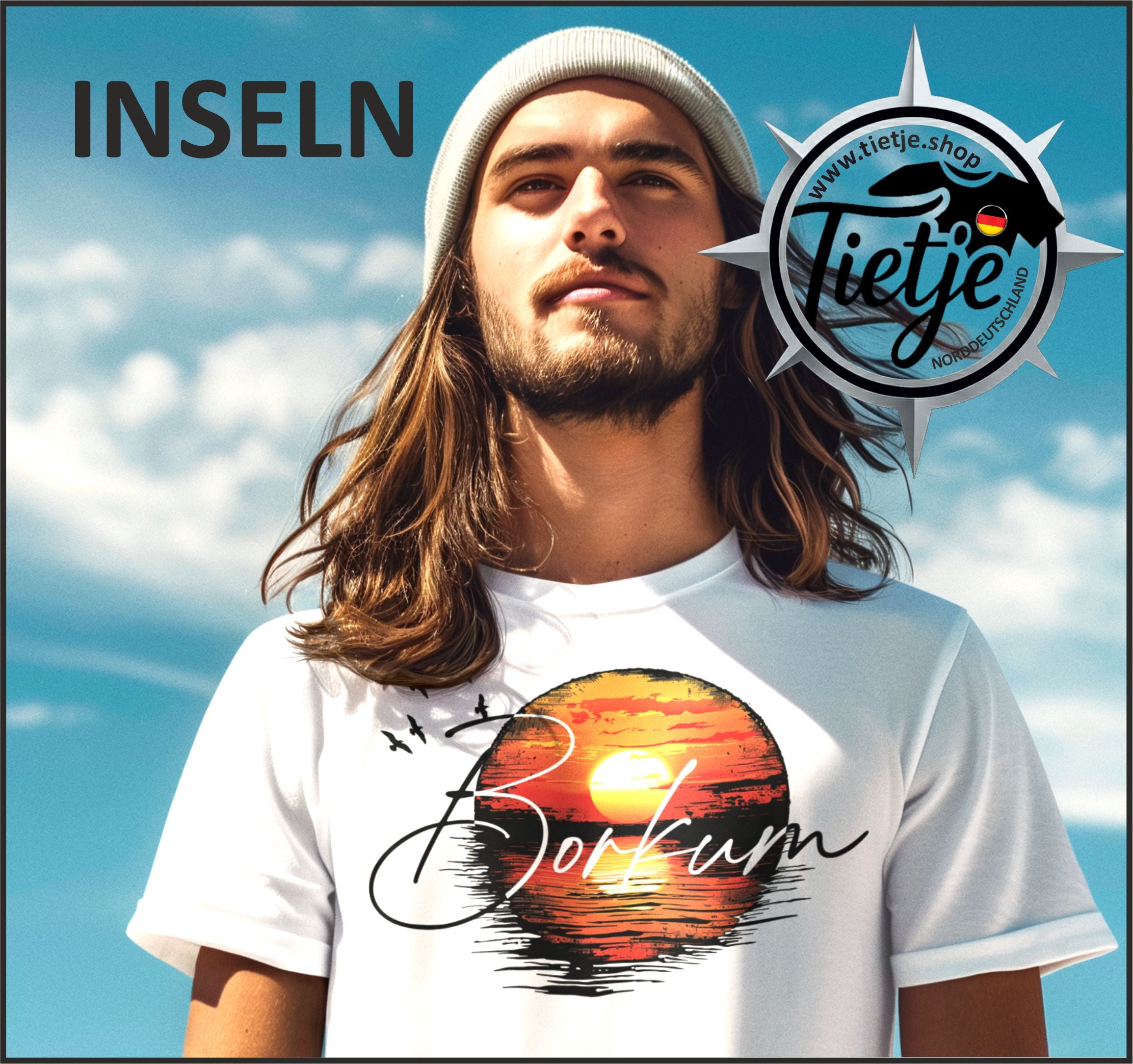 INSELN - BORKUM  - Herren Shirt