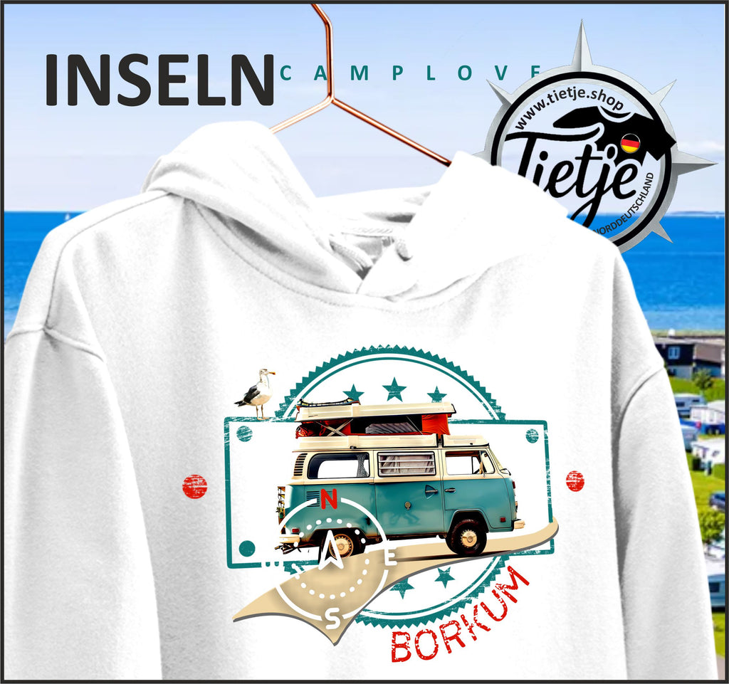 INSELN - BORKUM - CAMPLOVE - Unisex Kapuzenpullover Hoodie