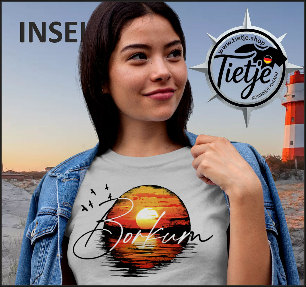 INSELN - BORKUM  - Damen Premiumshirt