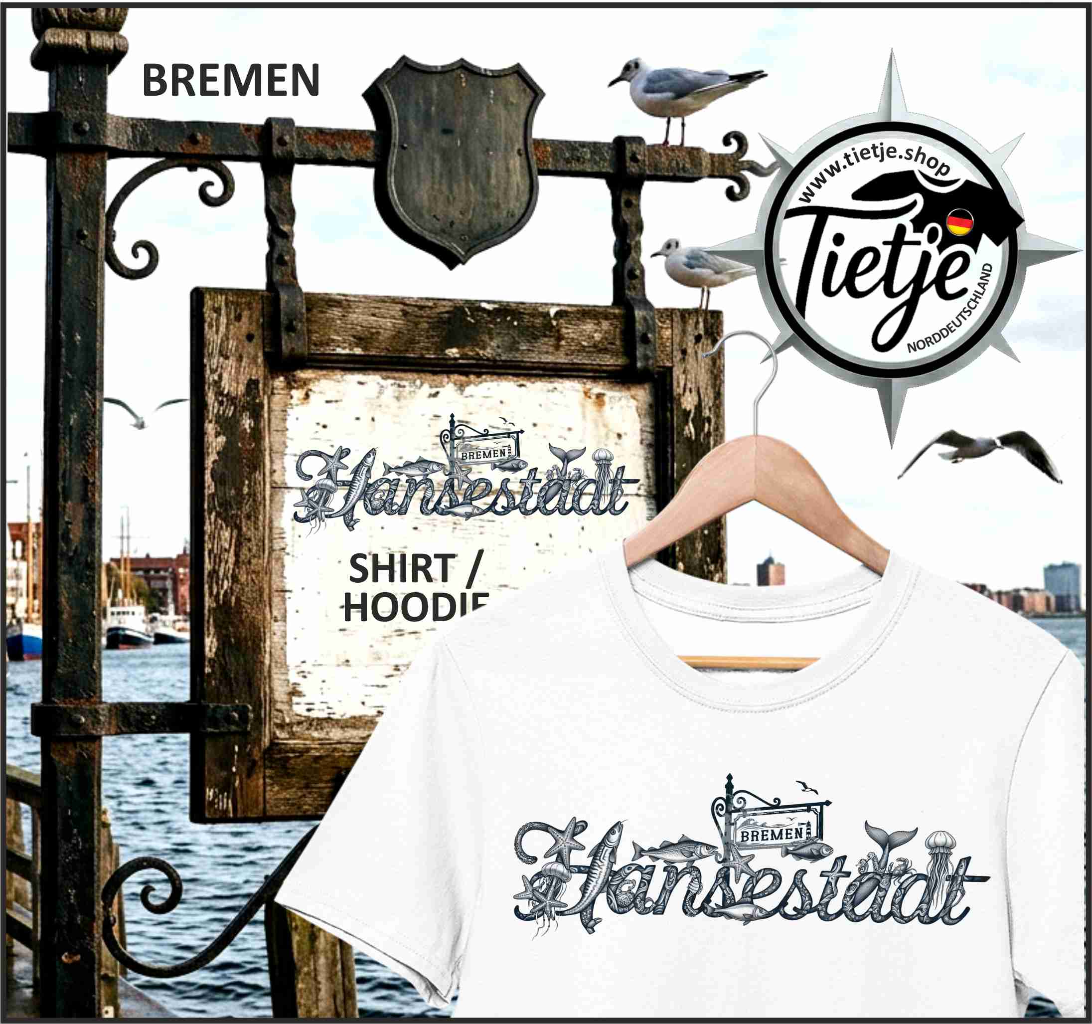 BREMEN - HANSESTADT  - Damen Premiumshirt