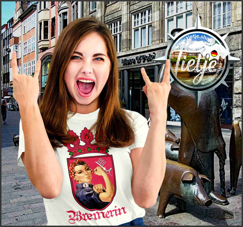 BREMEN - BREMERIN  - Damen Premiumshirt