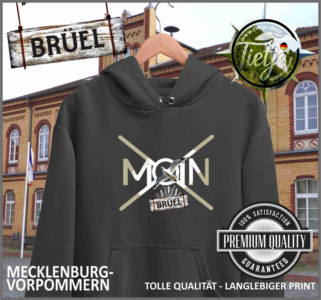 MECKLENBURG-VORPOMMERN - Städte - Moin BRÜEL  - Unisex Kapuzenpullover Hoodie
