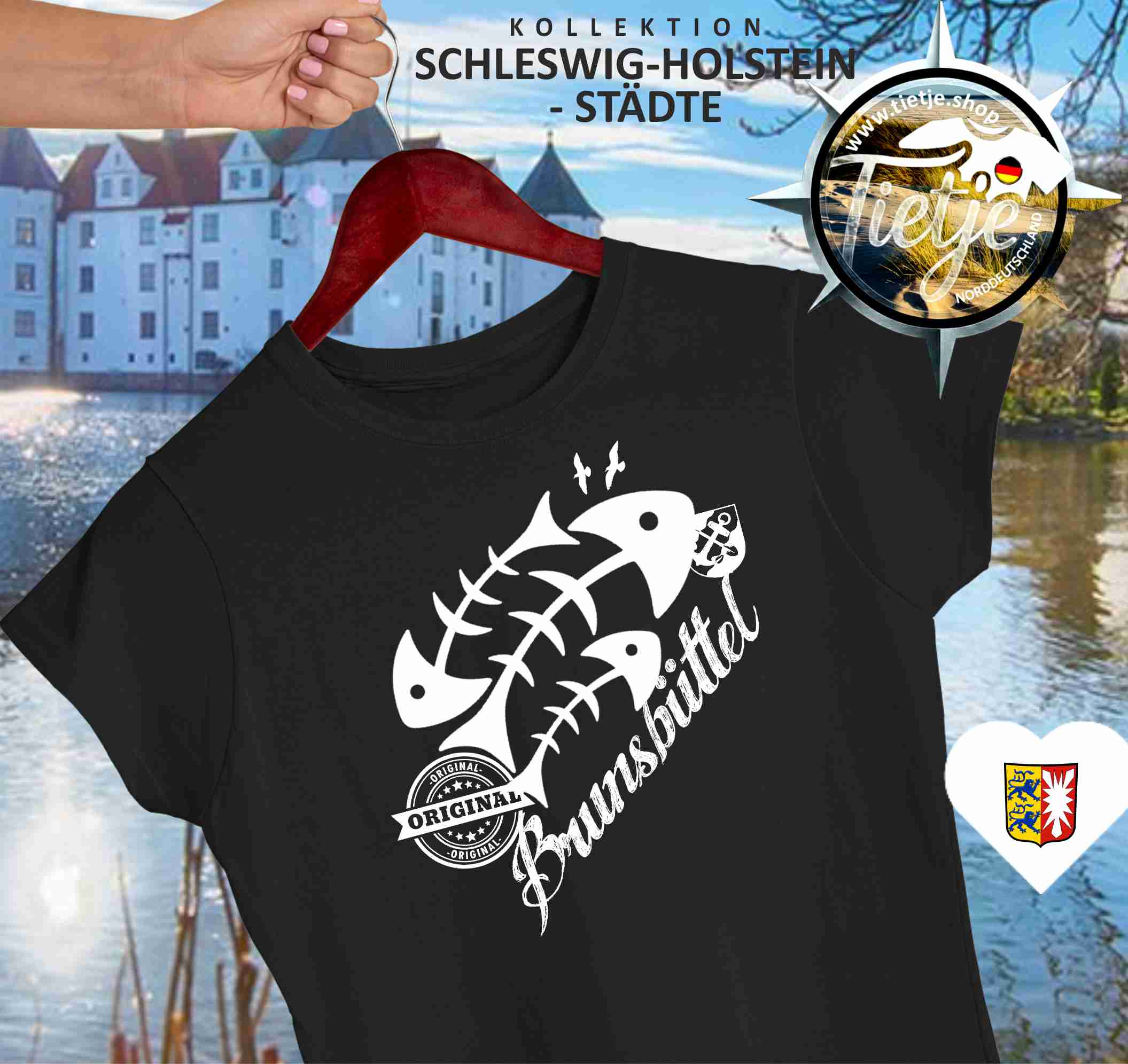 SCHLESWIG-HOLSTEIN - Städte - Brunsbüttel  - Damen Premiumshirt