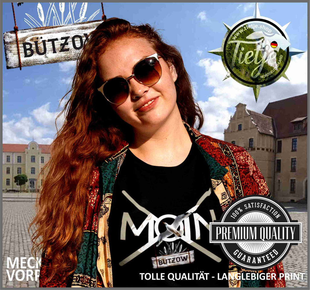MECKLENBURG-VORPOMMERN - Städte - Moin BÜTZOW  - Damen Premiumshirt