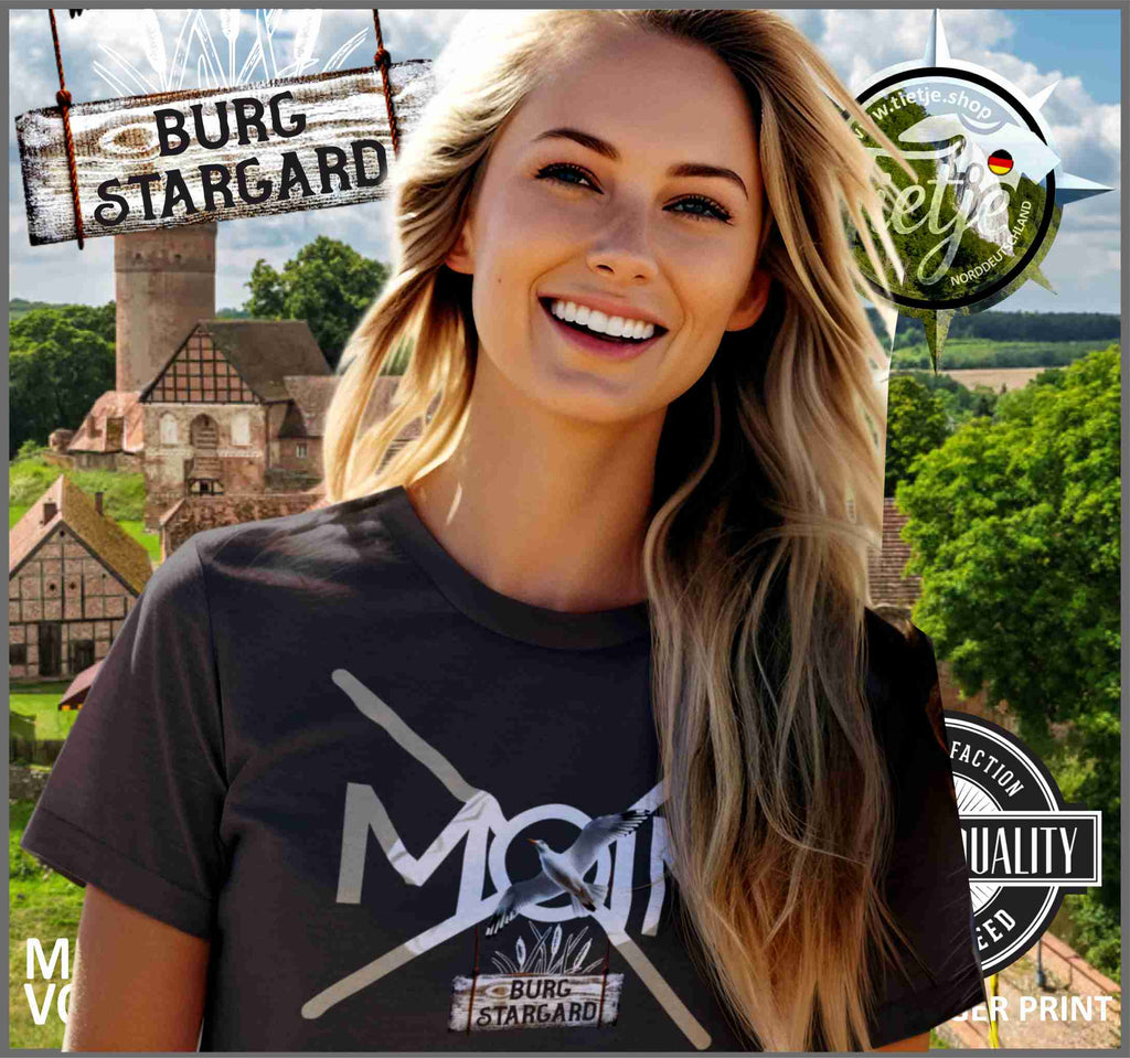 MECKLENBURG-VORPOMMERN - Städte - Moin BURG STARGARD  - Damen Premiumshirt