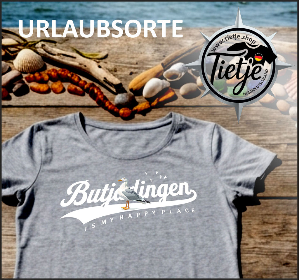URLAUBSORTE - Butjadingen  - Damen Premiumshirt