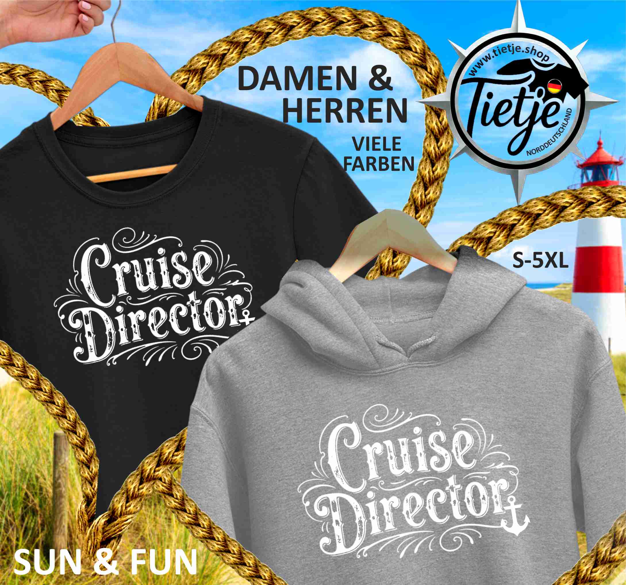 FUN & SUN - CRUISE DIRECTOR  - Unisex Kapuzenpullover Hoodie