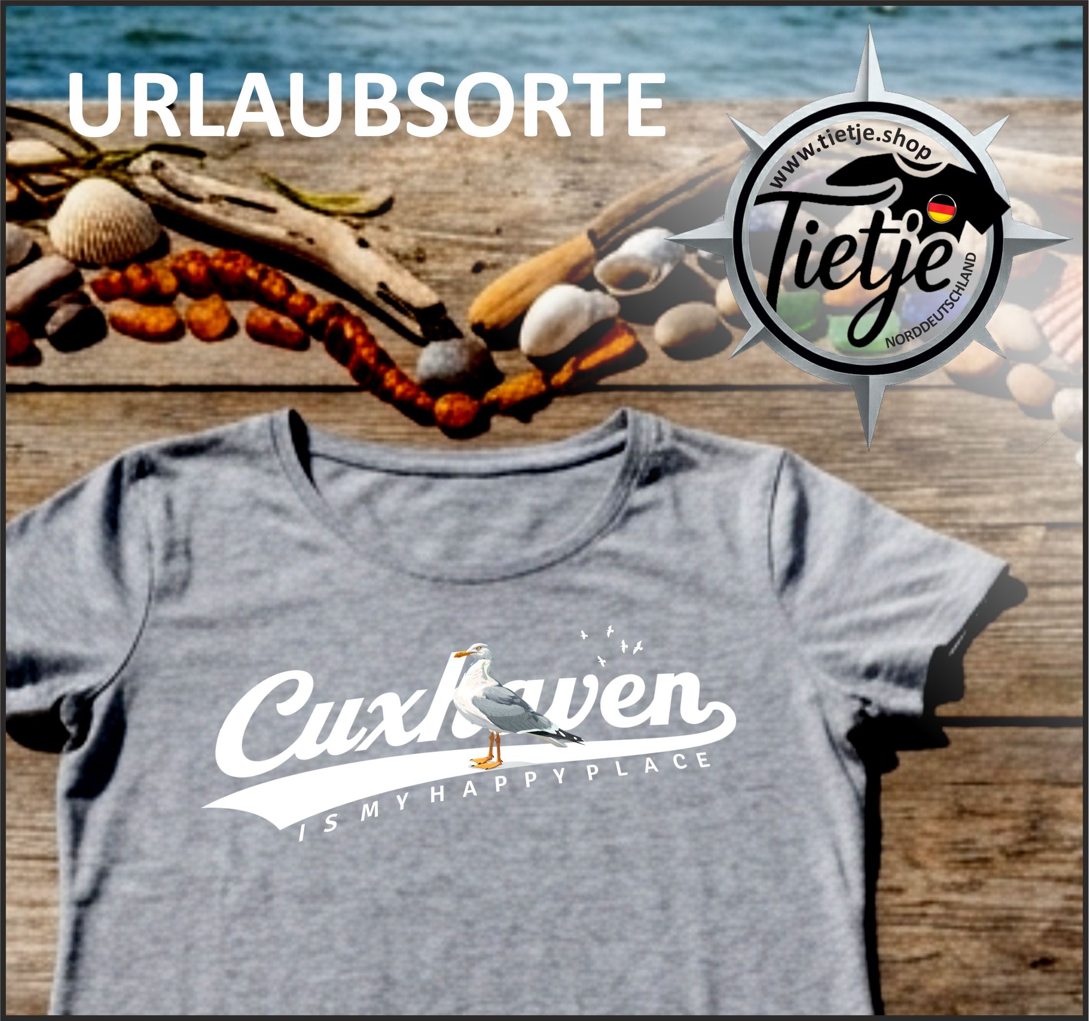 URLAUBSORTE - Cuxhaven  - Damen Premiumshirt