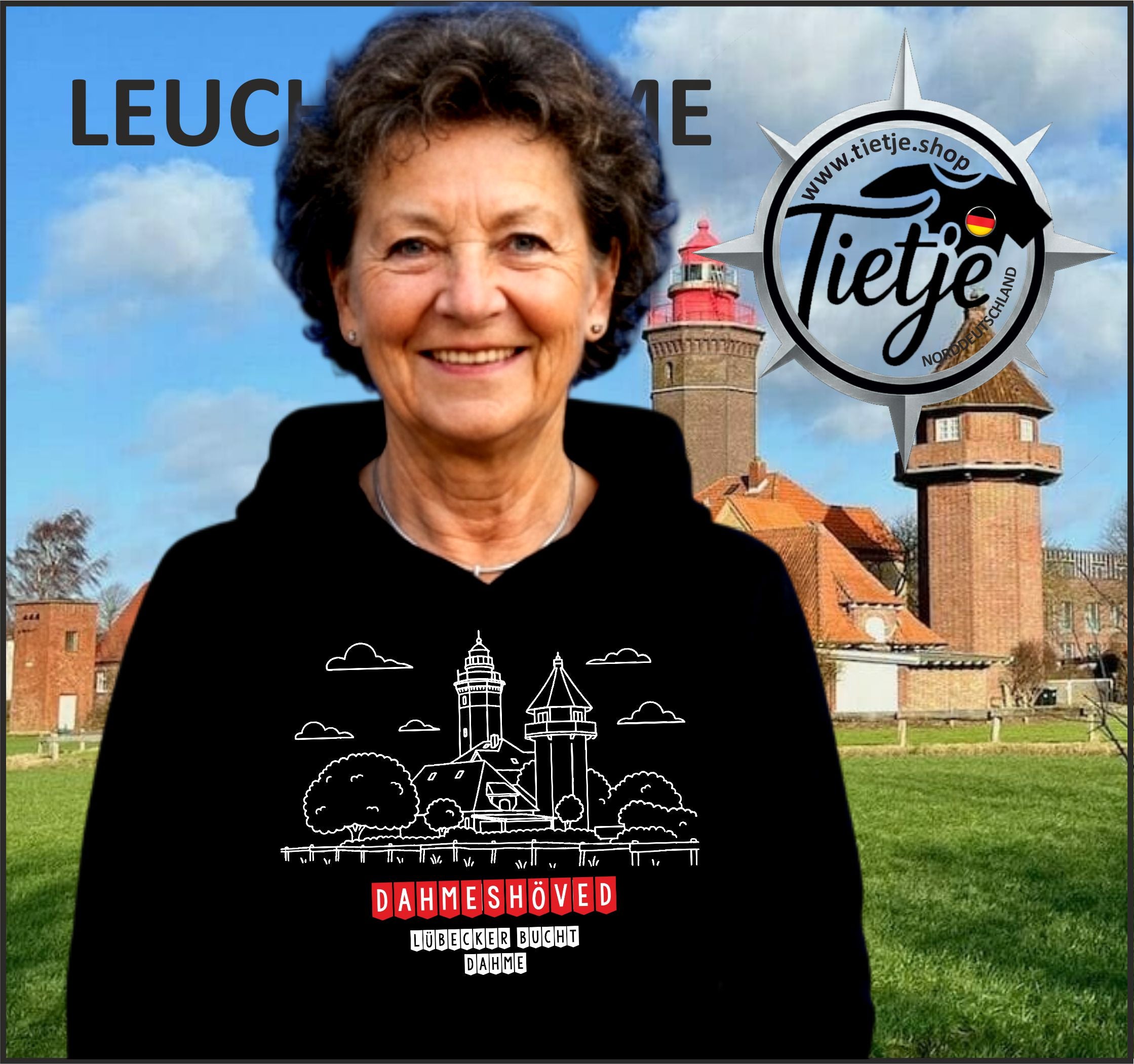 SCHLESWIG-HOLSTEIN - LEUCHTTÜRME - DAHMESHÖVED  - Unisex Kapuzenpullover Hoodie