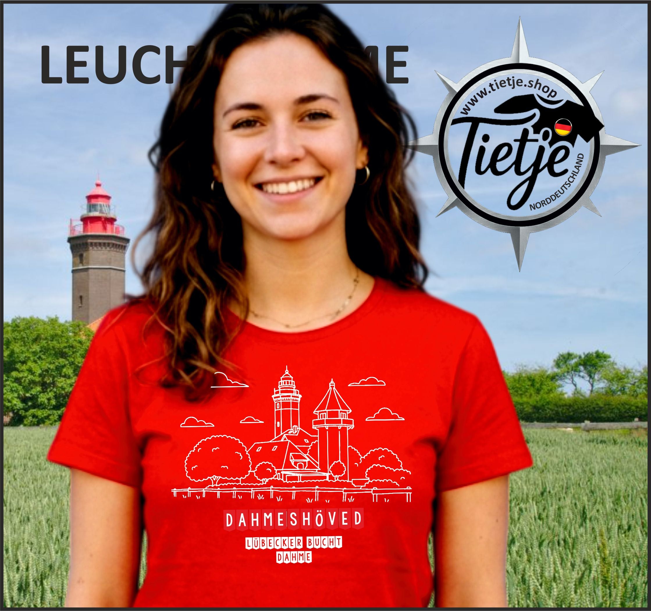 SCHLESWIG-HOLSTEIN - LEUCHTTÜRME - DAHMESHÖVED  - Damen Premiumshirt