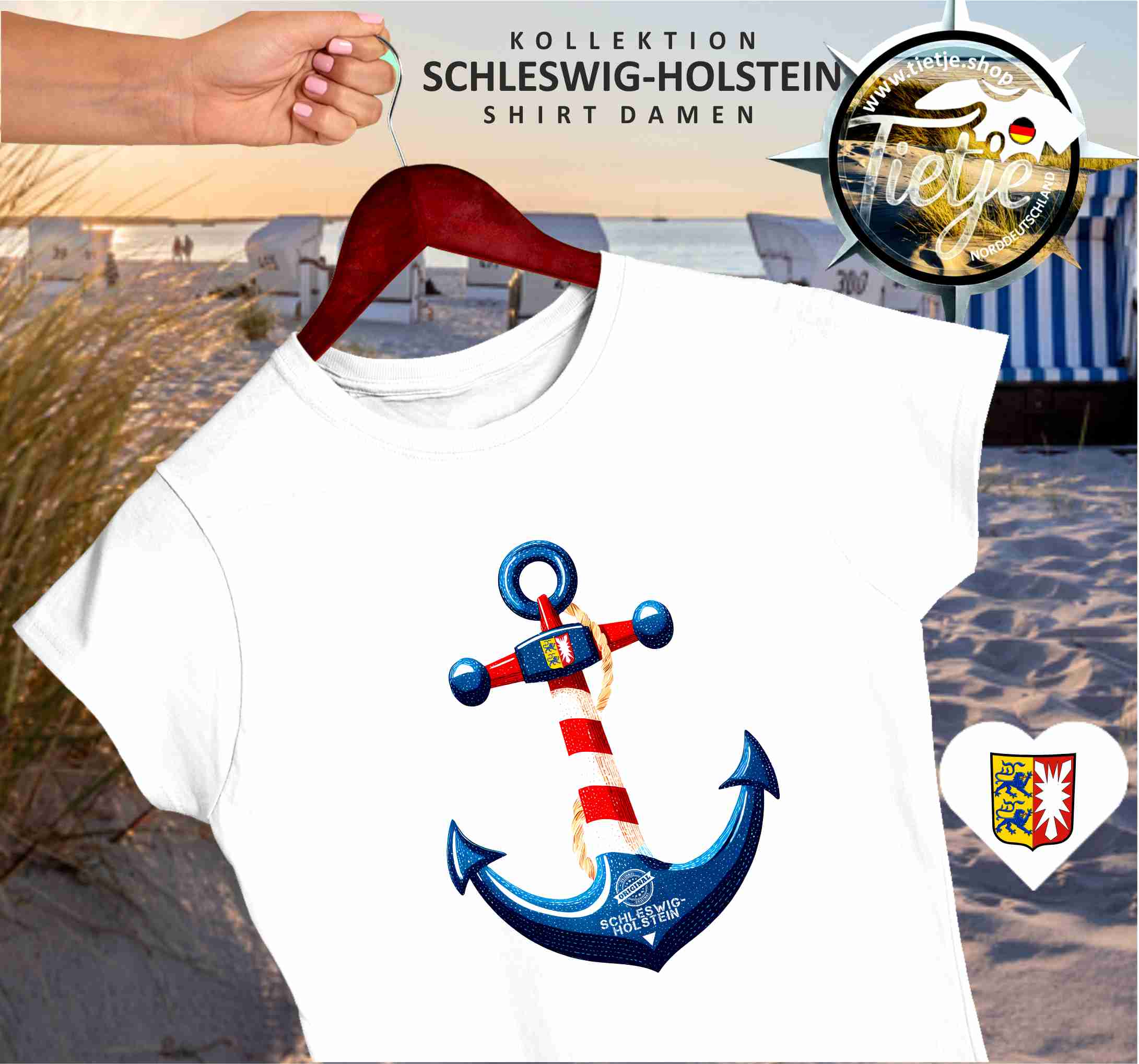 SCHLESWIG-HOLSTEIN - ANKER  - Damen Premiumshirt