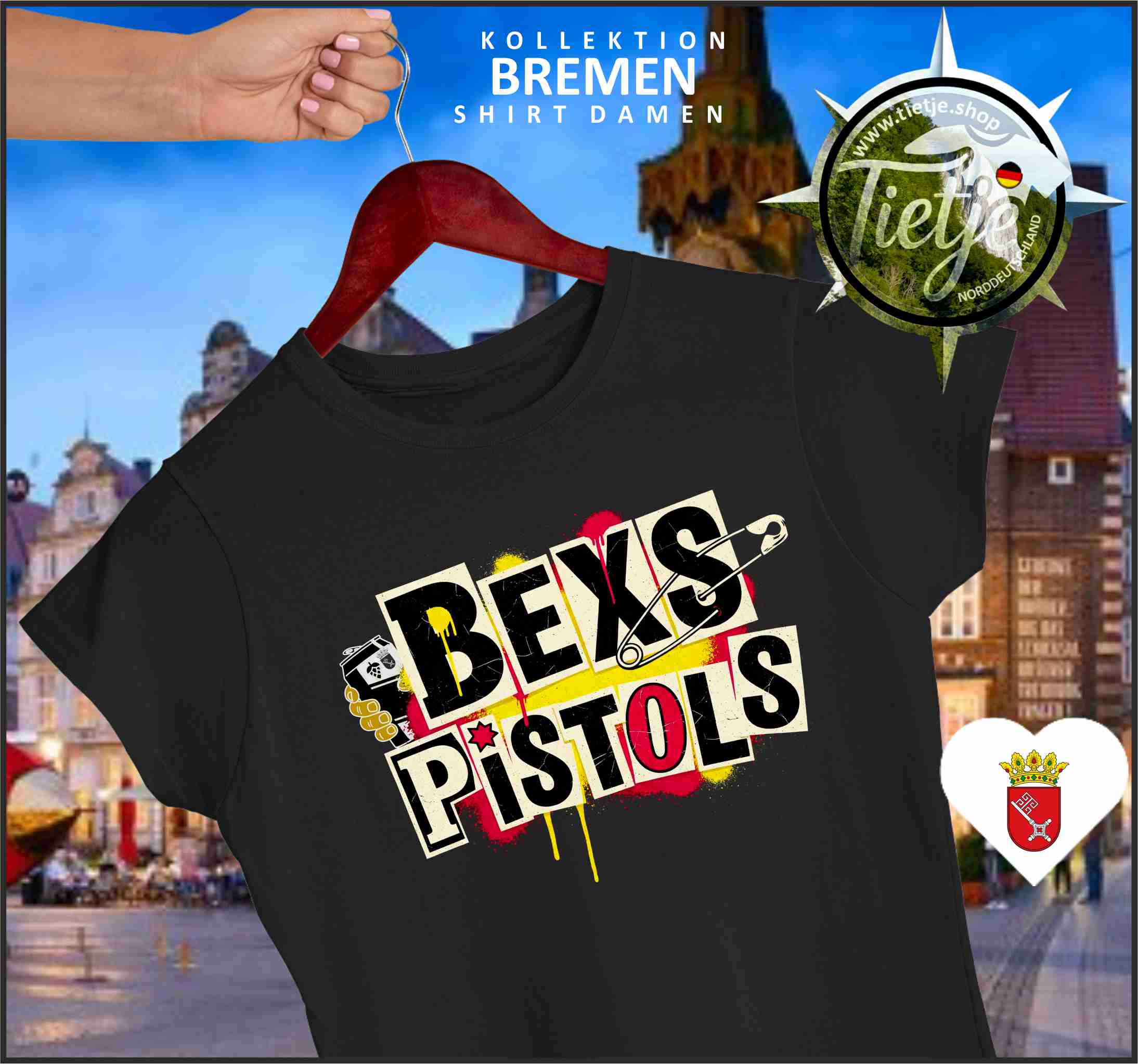 BREMEN - BEXS-PISTOLS  - Damen Premiumshirt