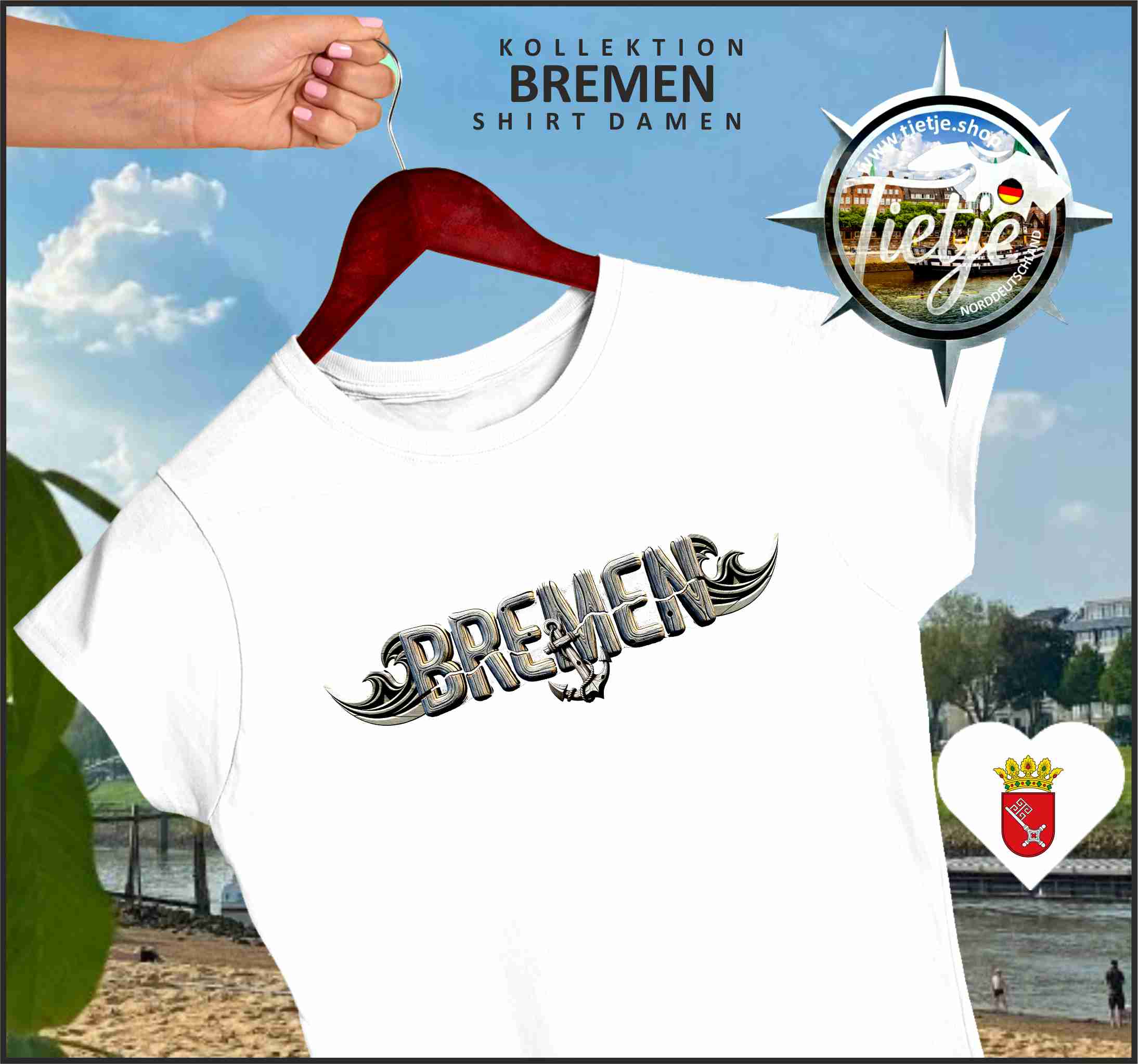 BREMEN - ORIGINAL  - Damen Premiumshirt