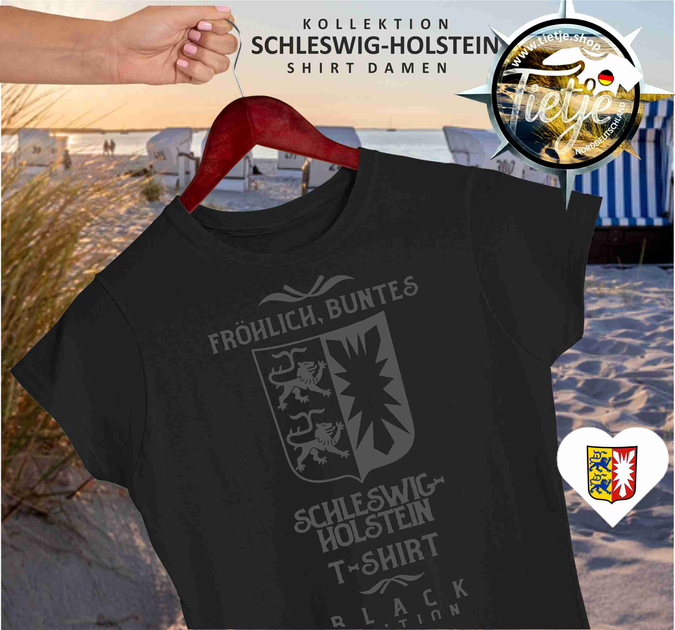 SCHLESWIG-HOLSTEIN - BLACK EDITION  - Damen Premiumshirt