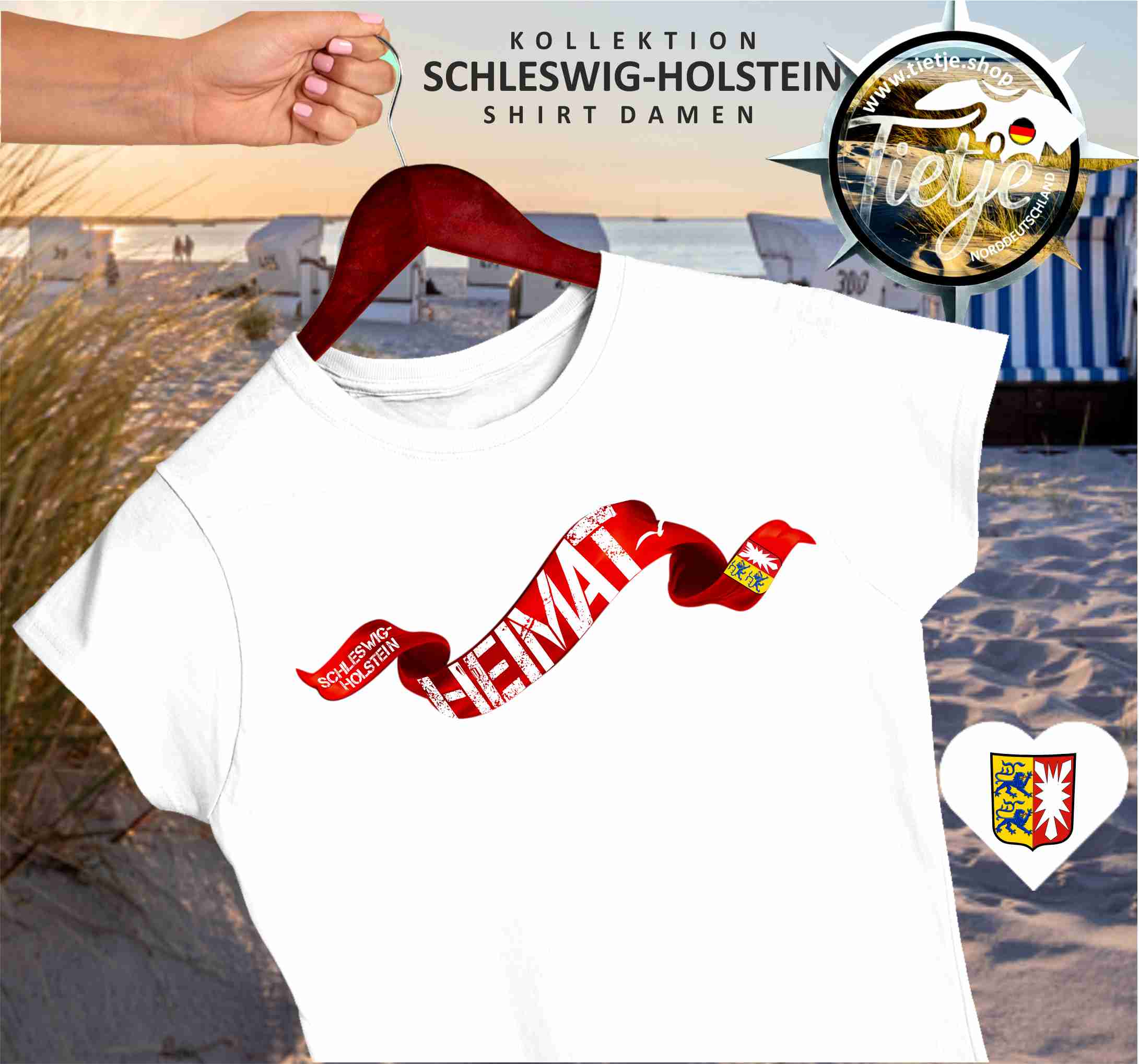 SCHLESWIG-HOLSTEIN - HEIMAT  - Damen Premiumshirt