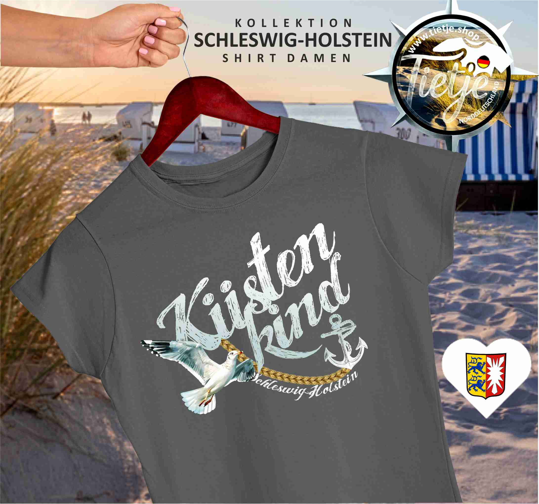 SCHLESWIG-HOLSTEIN - KÜSTENKIND  - Damen Premiumshirt