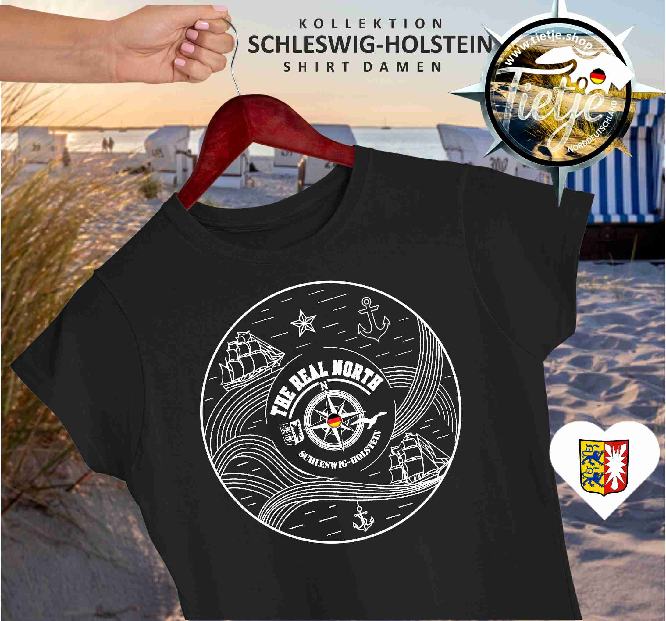 SCHLESWIG-HOLSTEIN - THE REAL NORTH  - Damen Premiumshirt