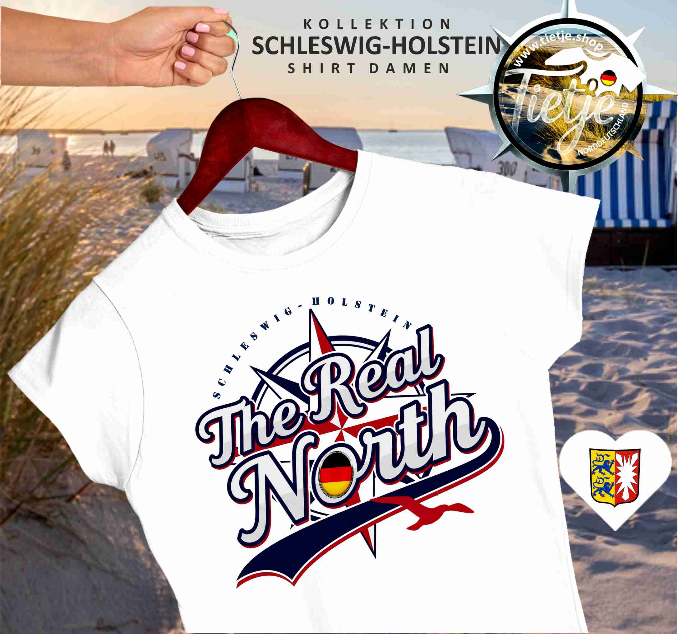 SCHLESWIG-HOLSTEIN - THE REAL NORTH  - Damen Premiumshirt