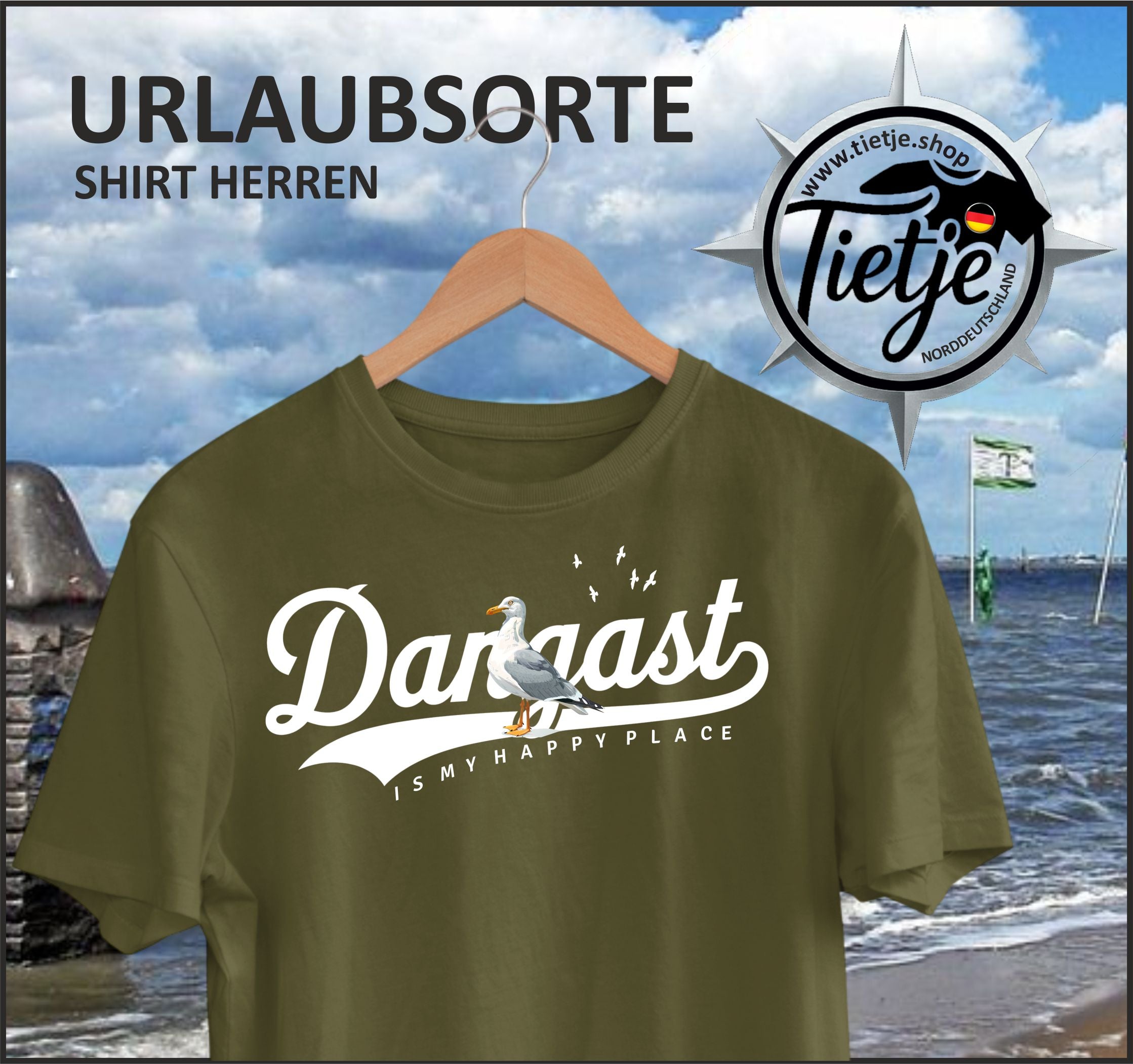 URLAUBSORTE - Dangast  - Herren Shirt