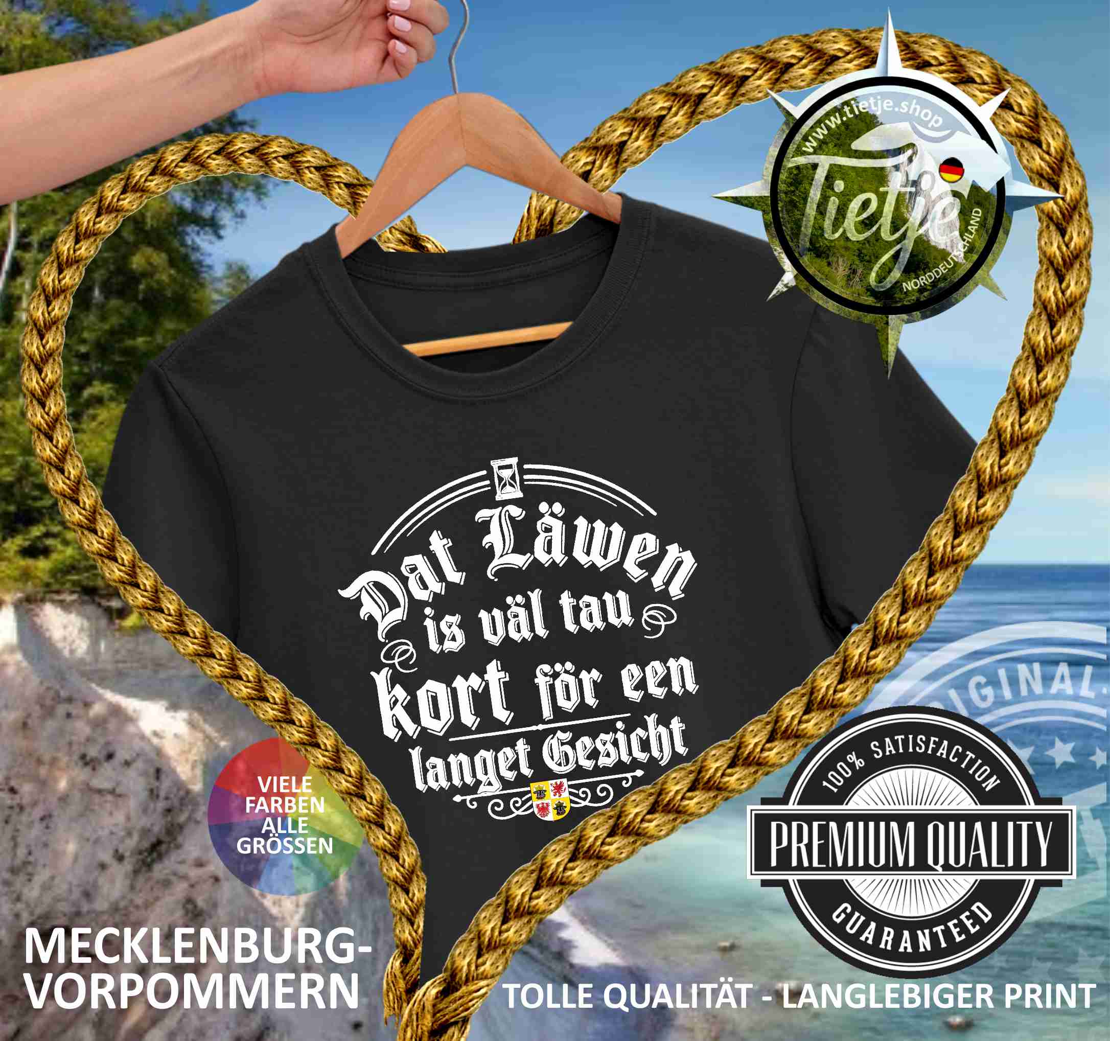 MECKLENBURG-VORPOMMERN - DAT LÄWEN ...  - Herren Shirt