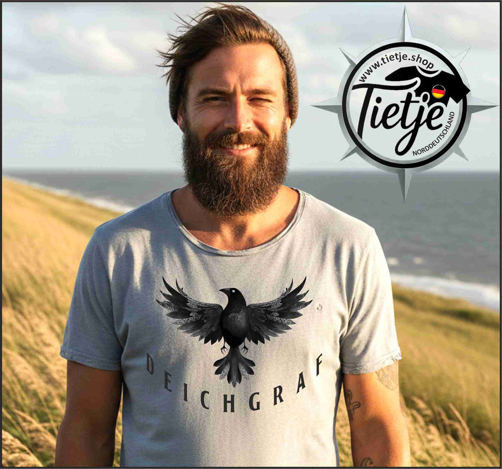 FUN & SUN - DEICHGRAF - schwatt - Herren Shirt