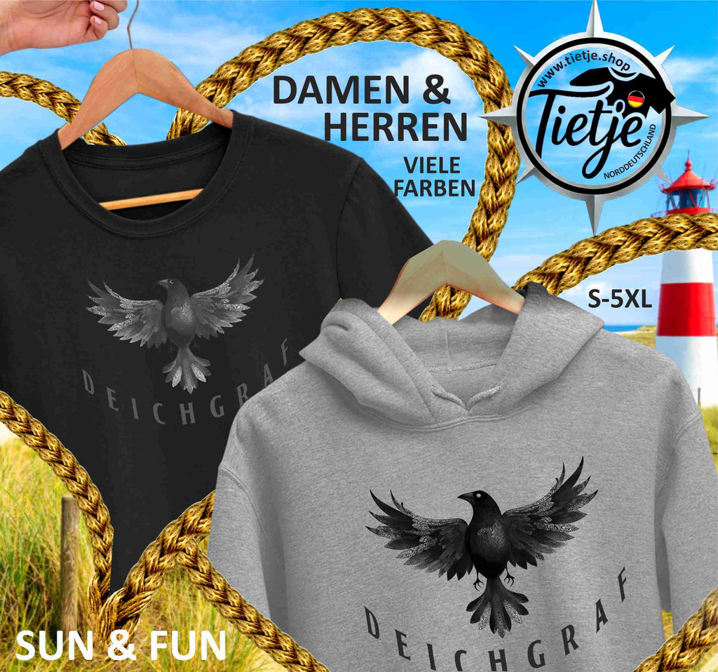 FUN & SUN - DEICHGRAF - schwatt - Herren Shirt