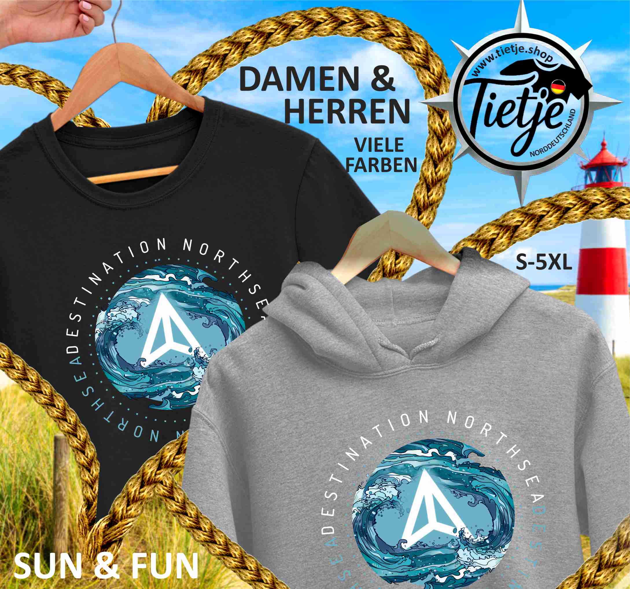 FUN & SUN - DESTINATION NORDSEE  - Herren Shirt