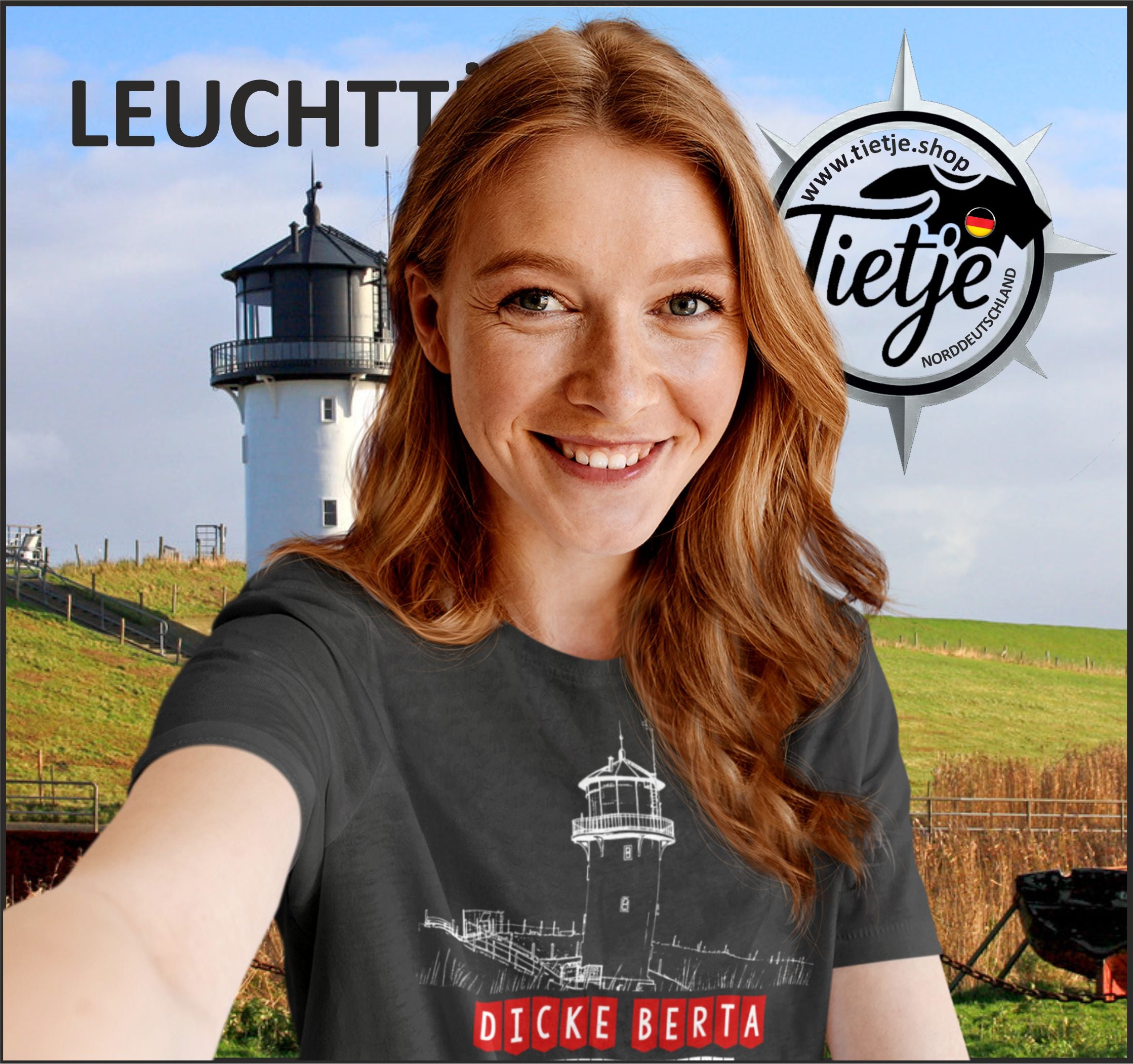 LEUCHTTÜRME - DICKE BERTA CUXHAVEN  - Damen Premiumshirt