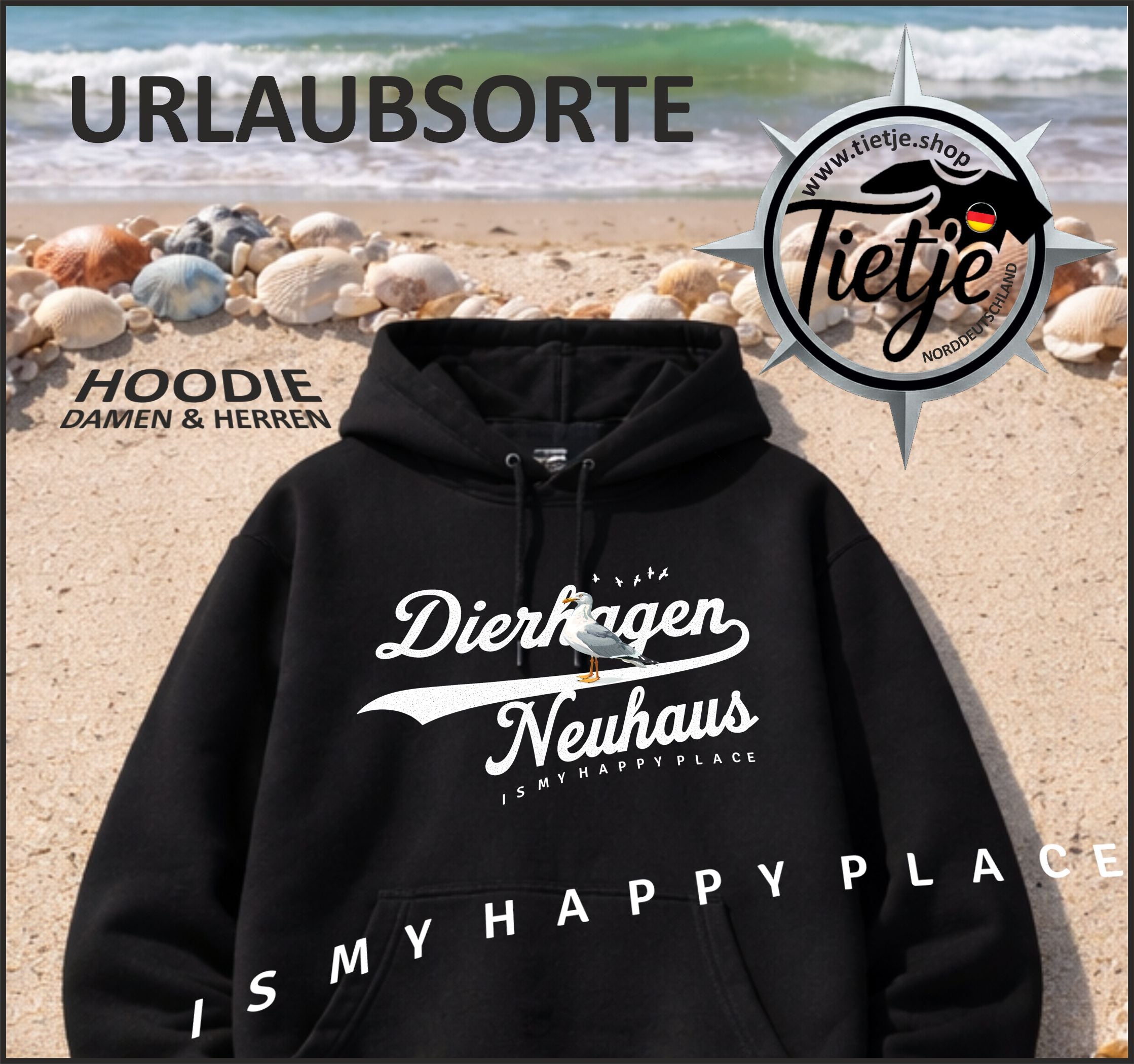 MECKLENBURG-VORPOMMERN - Dierhagen-Neuhaus  - Unisex Kapuzenpullover Hoodie