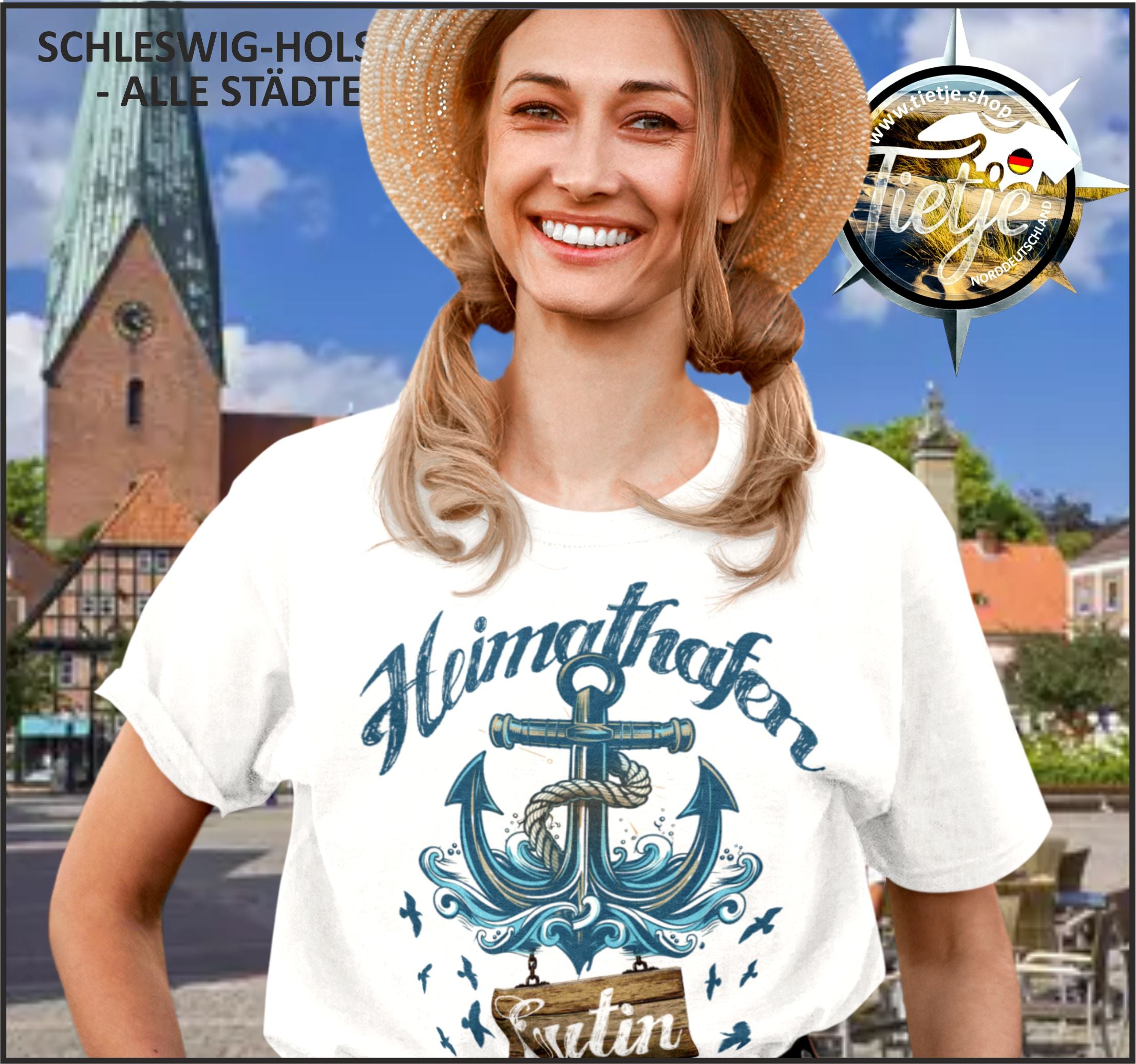 SCHLESWIG-HOLSTEIN - HEIMATHAFEN - Eutin  - Damen Premiumshirt